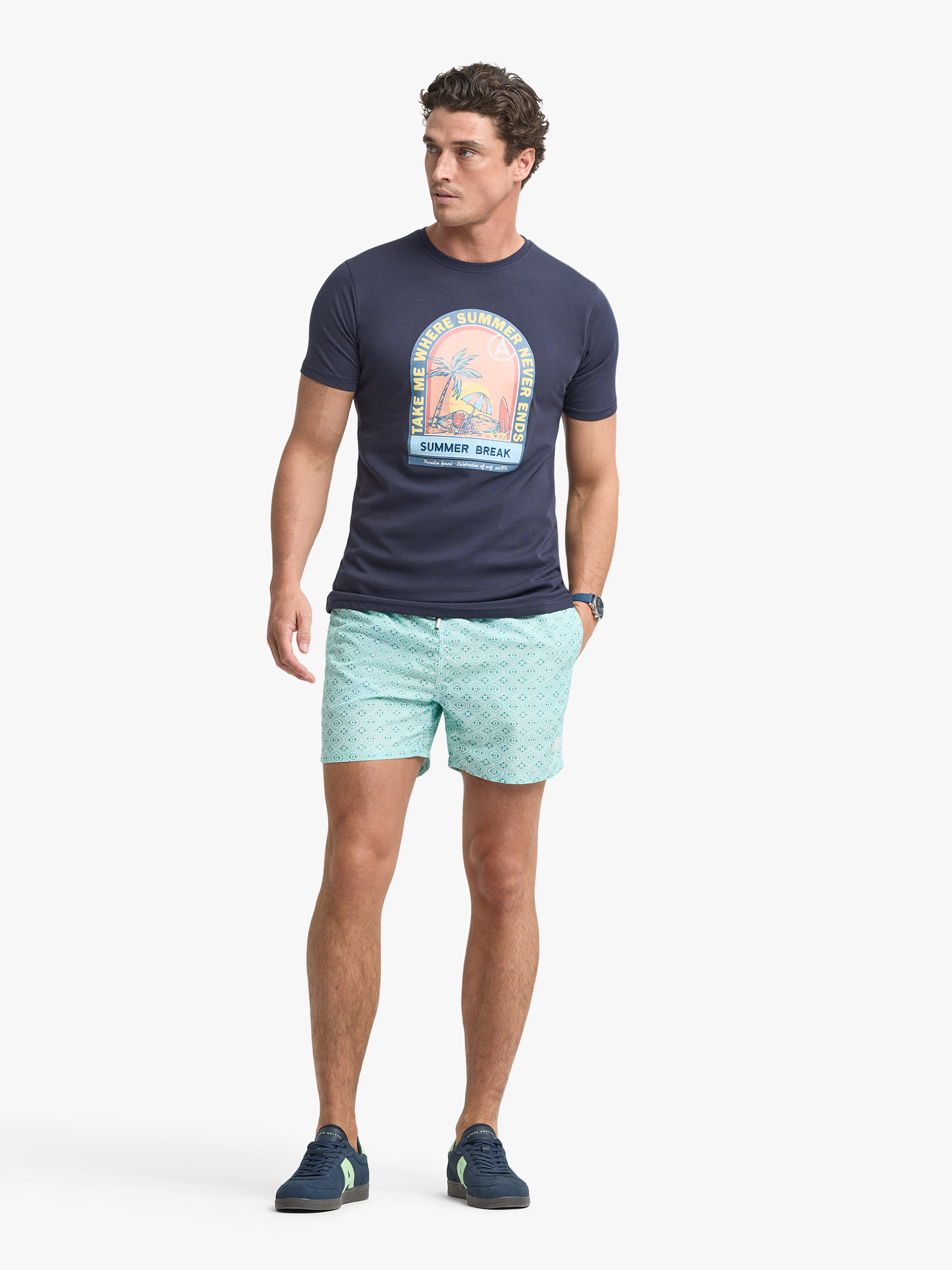 CAMISETA SUMMER AZUL MARINO