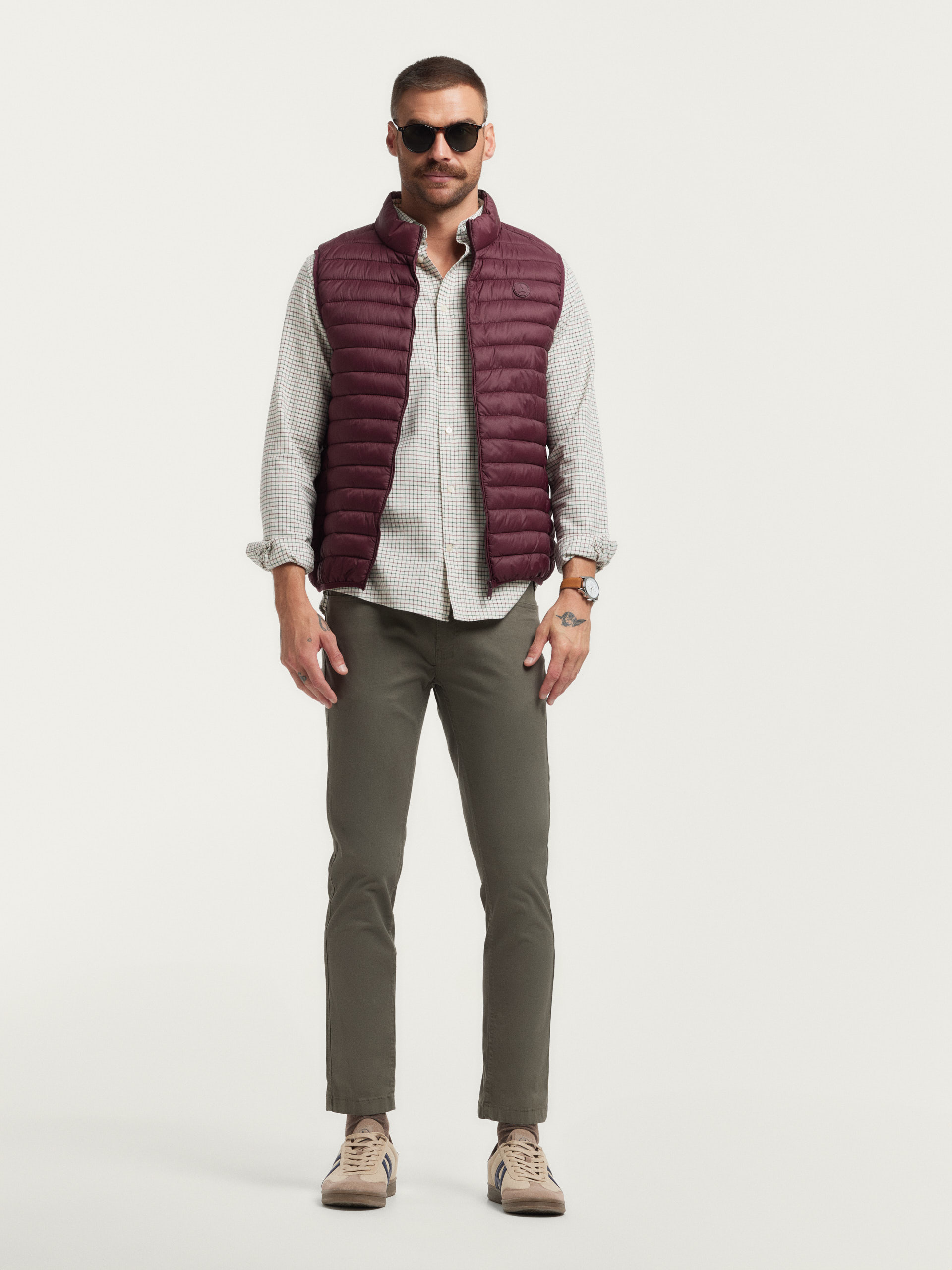 Chaleco burdeos hombre hot sale