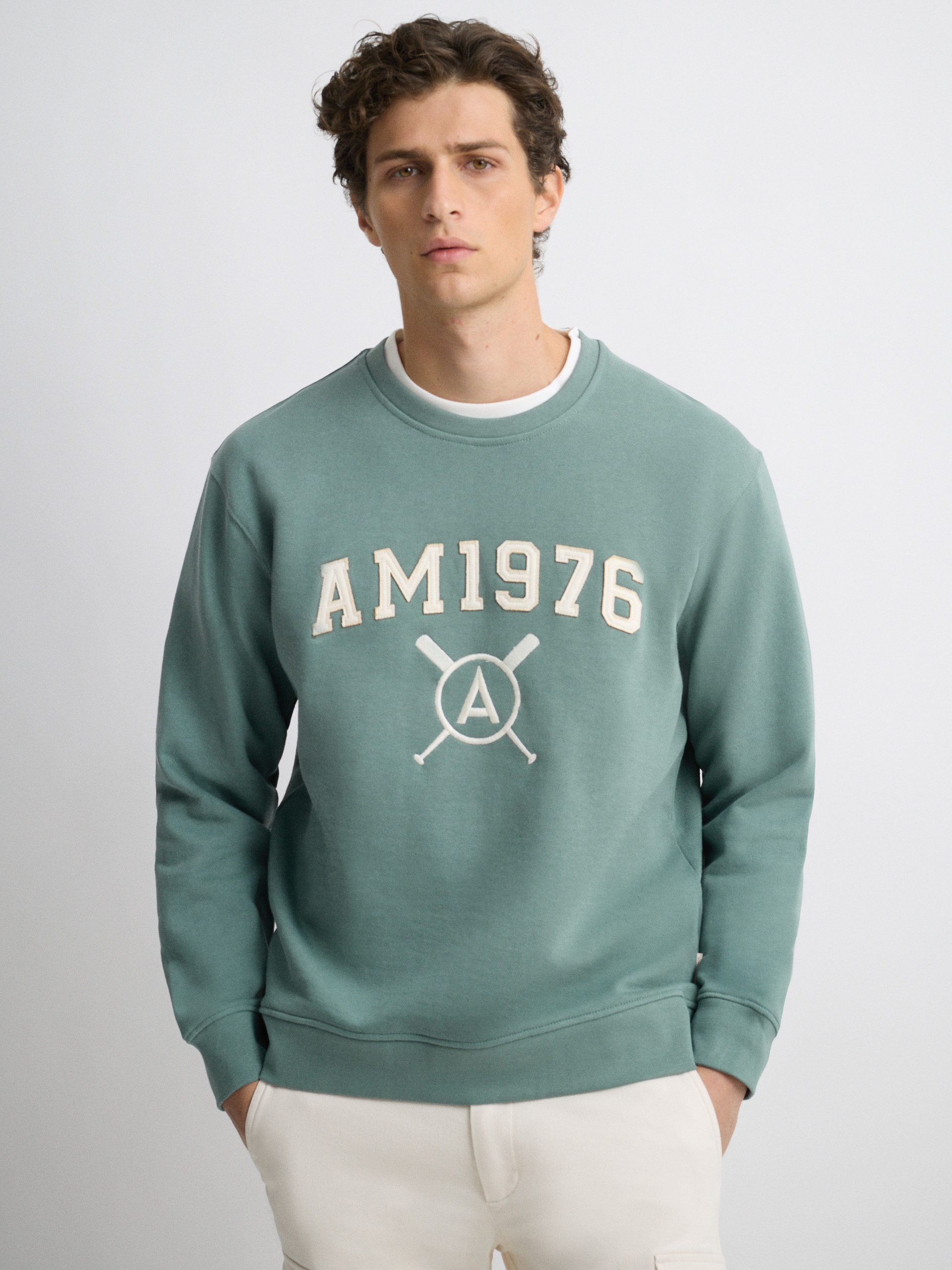 SUDADERA PATCH VERDE