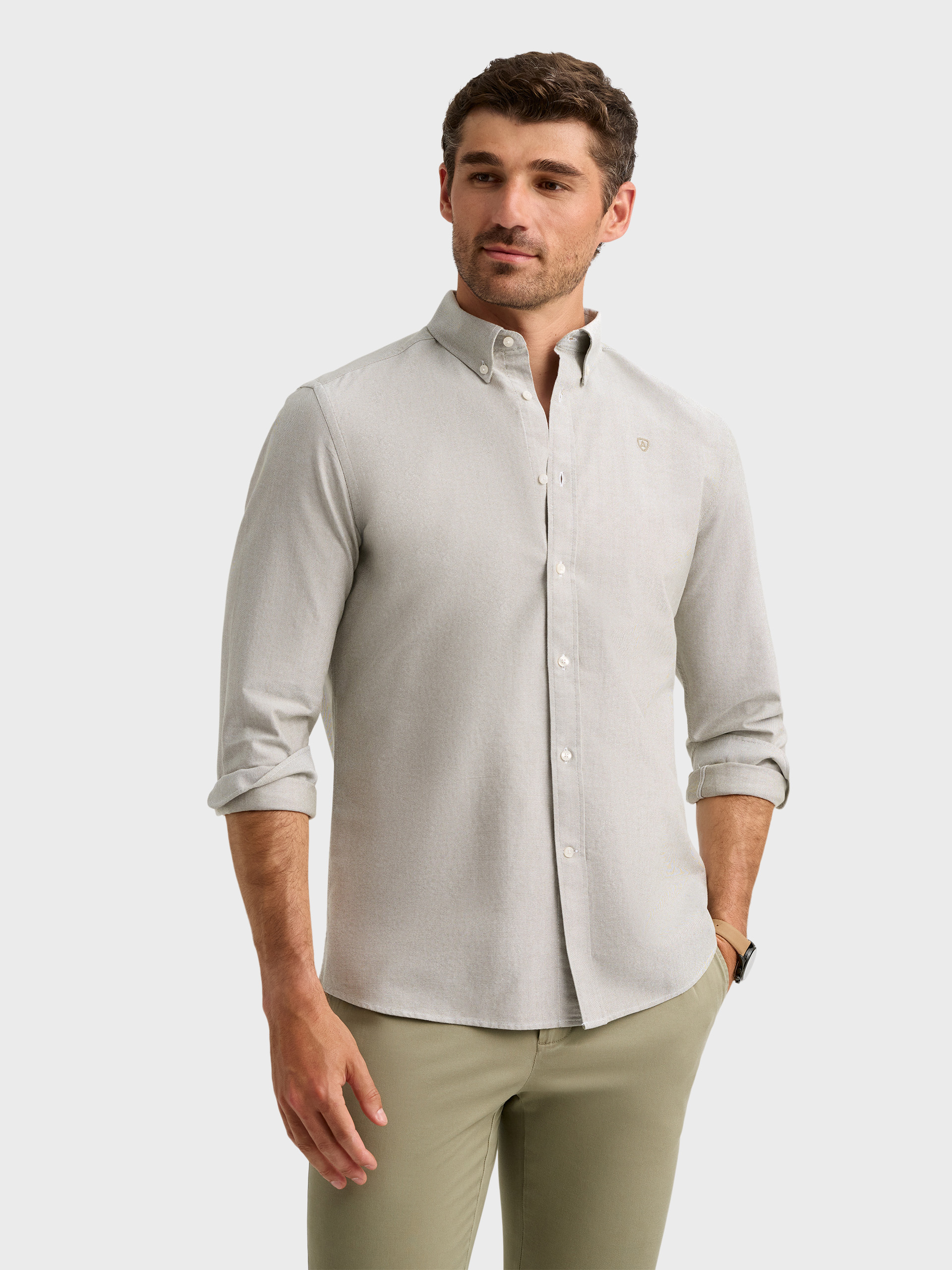 CAMISA OXFORD SOLID VERDE