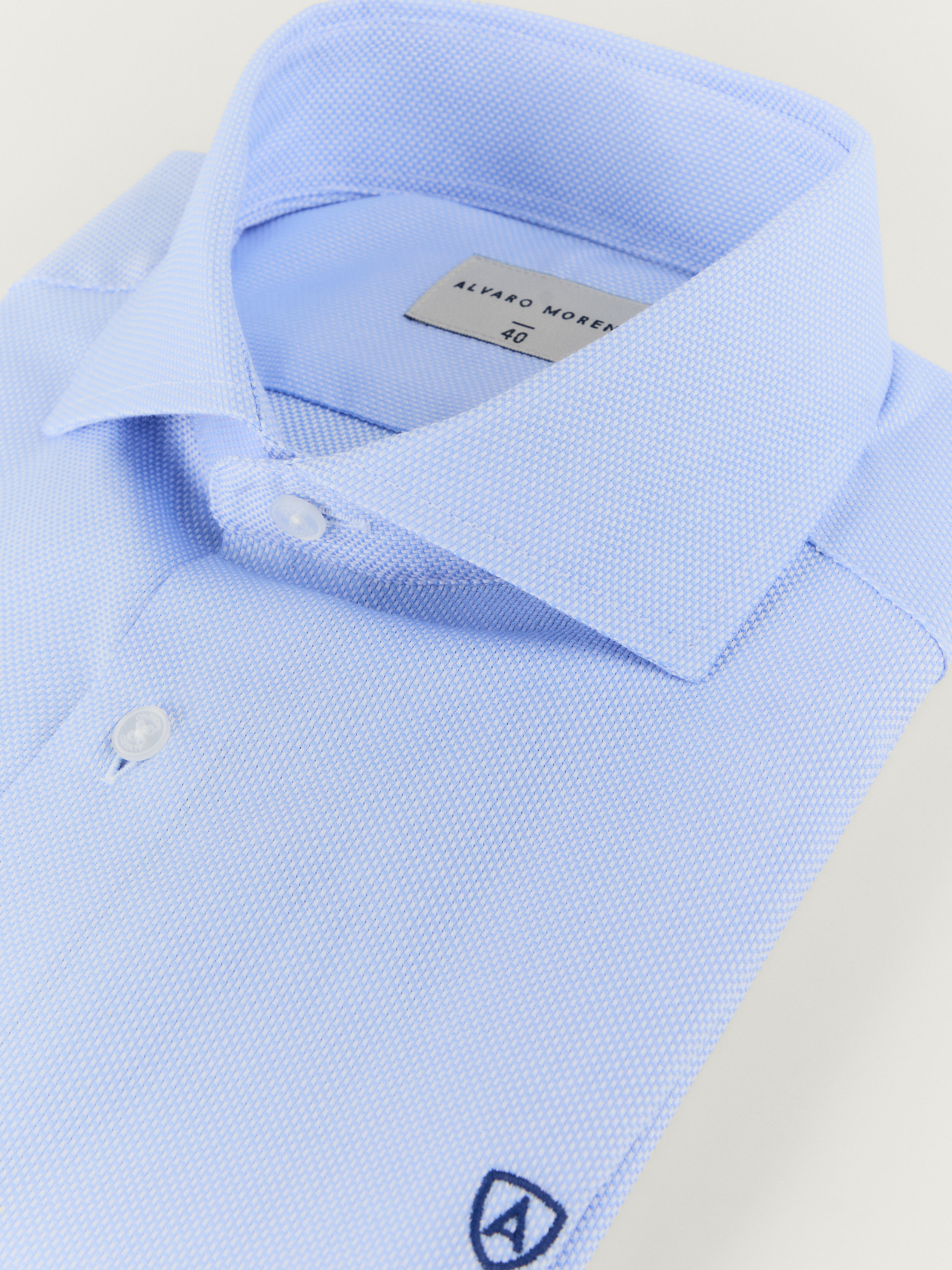 CAMISA VESTIR ESTRUCTURA CELESTE