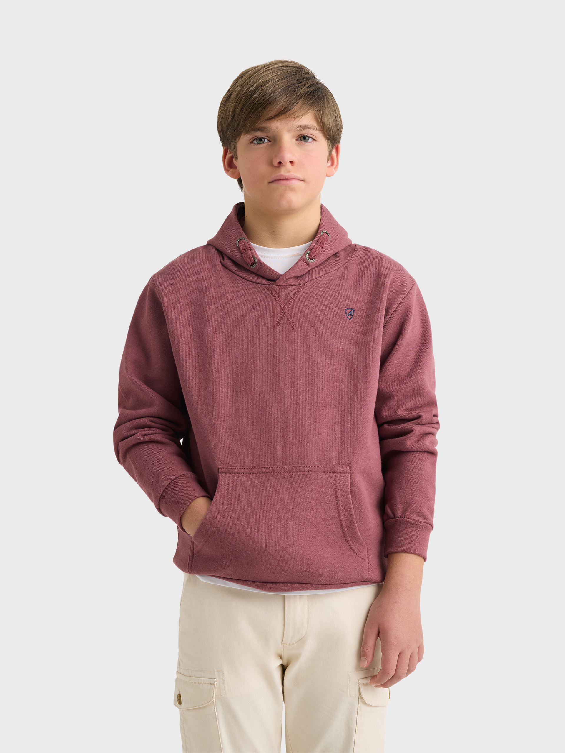 SUDADERA NELSON KIDS BURDEOS