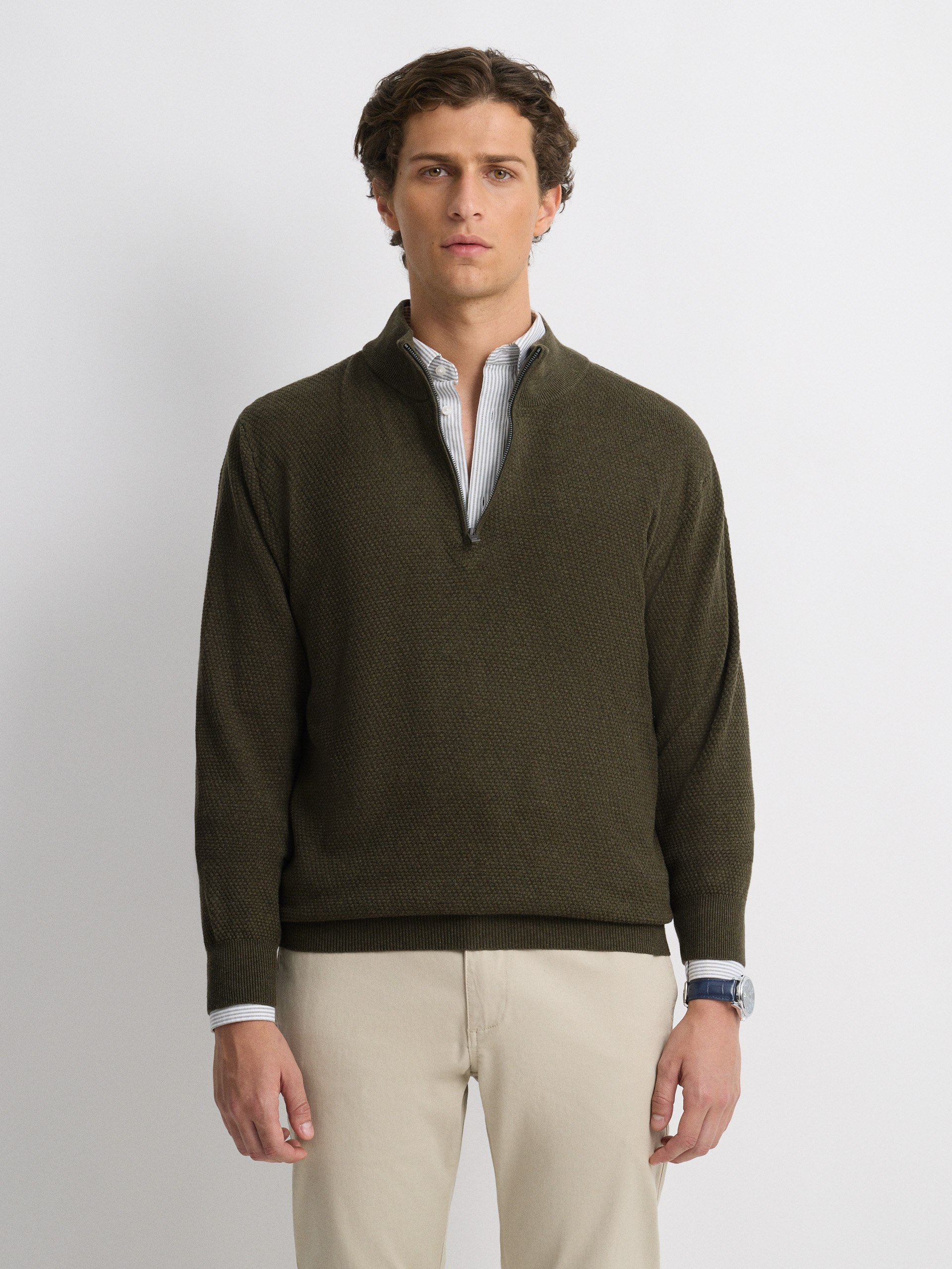 JERSEY CREMALLERA VERDE