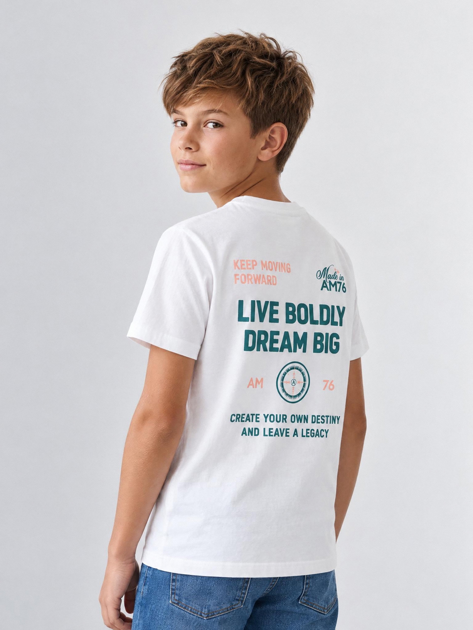 CAMISETA LIVE KIDS BLANCO