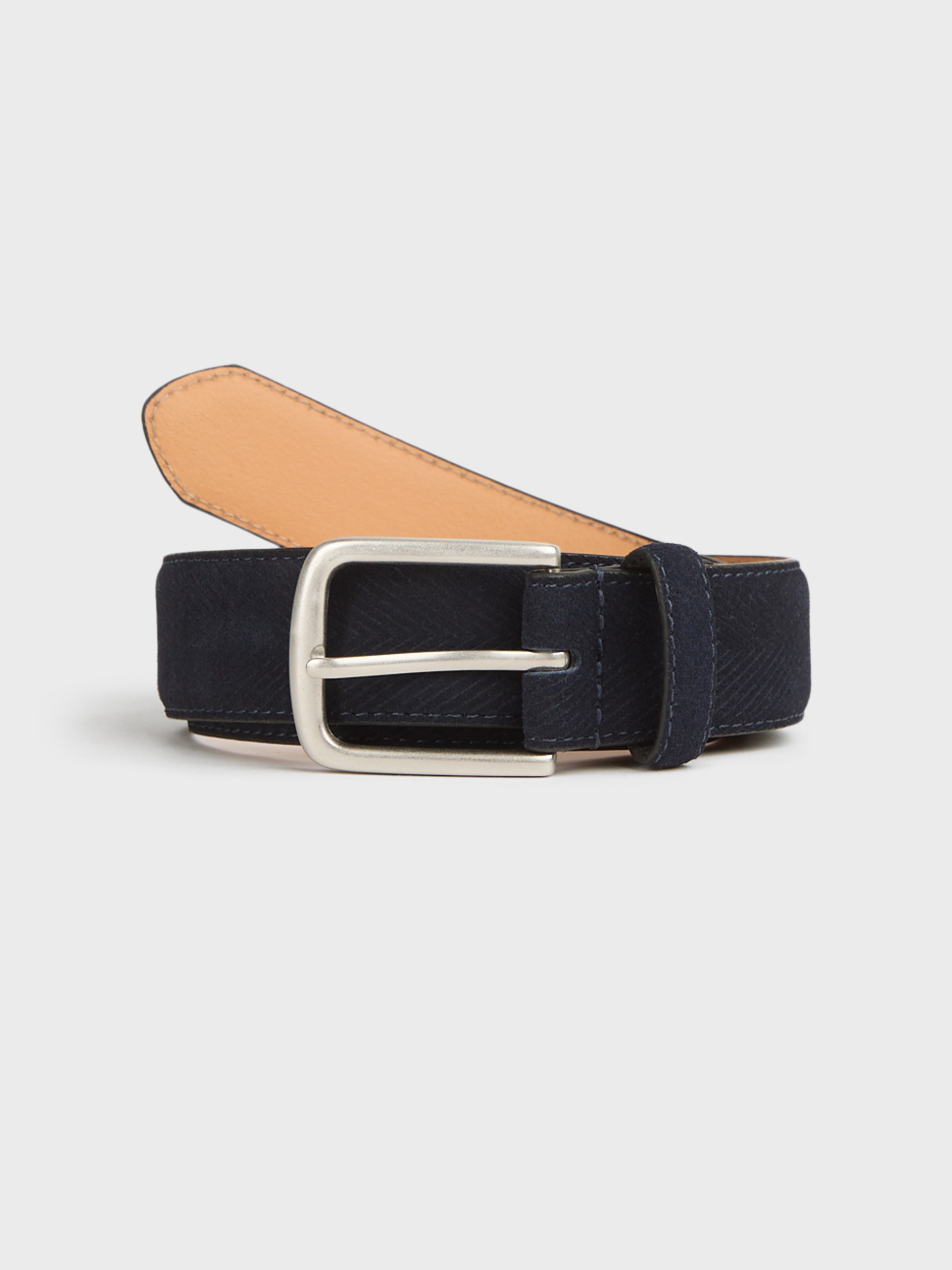 CINTURON ESPIGA SERRAJE AZUL MARINO