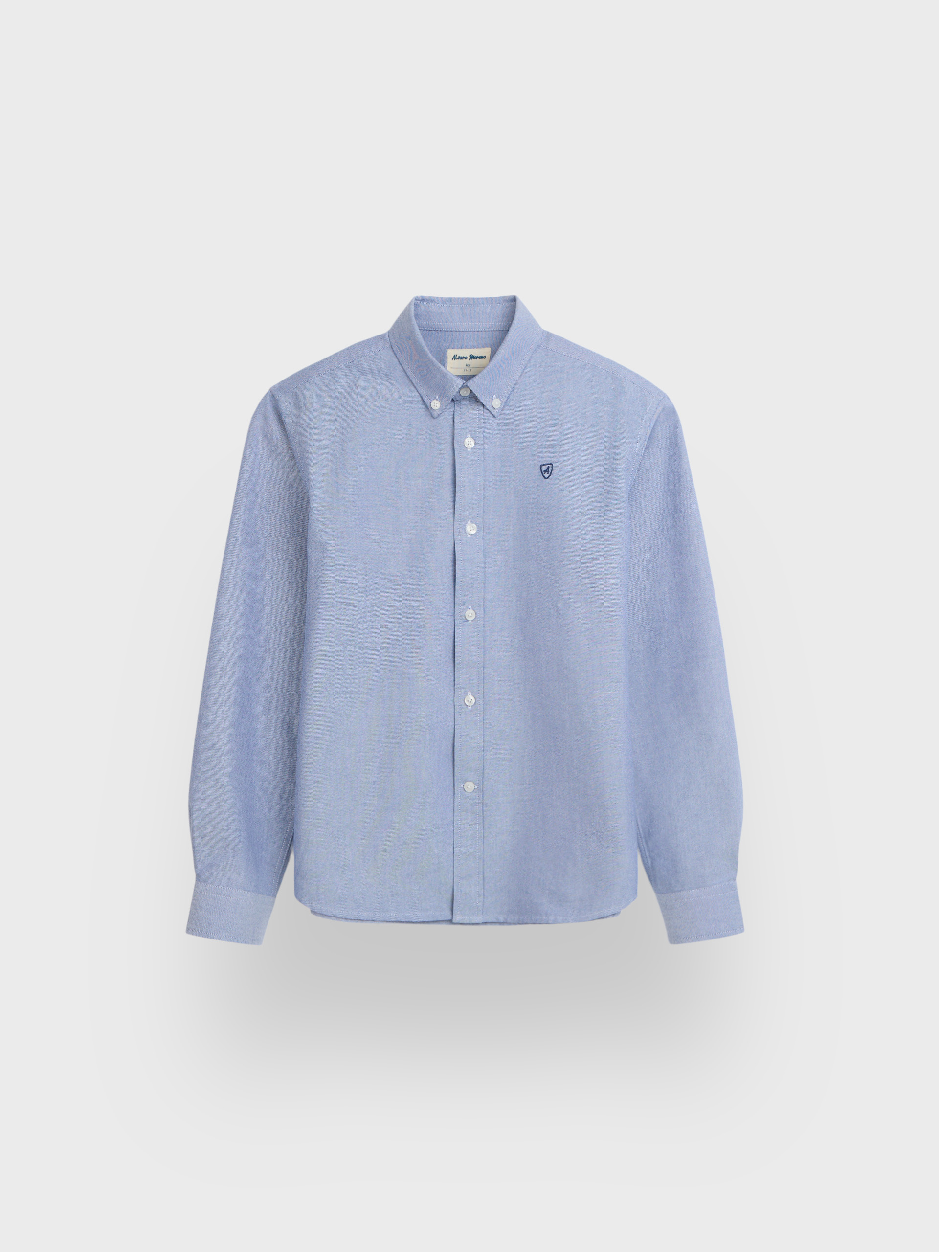 CAMISA OXFORD SOLID KIDS AZUL MARINO