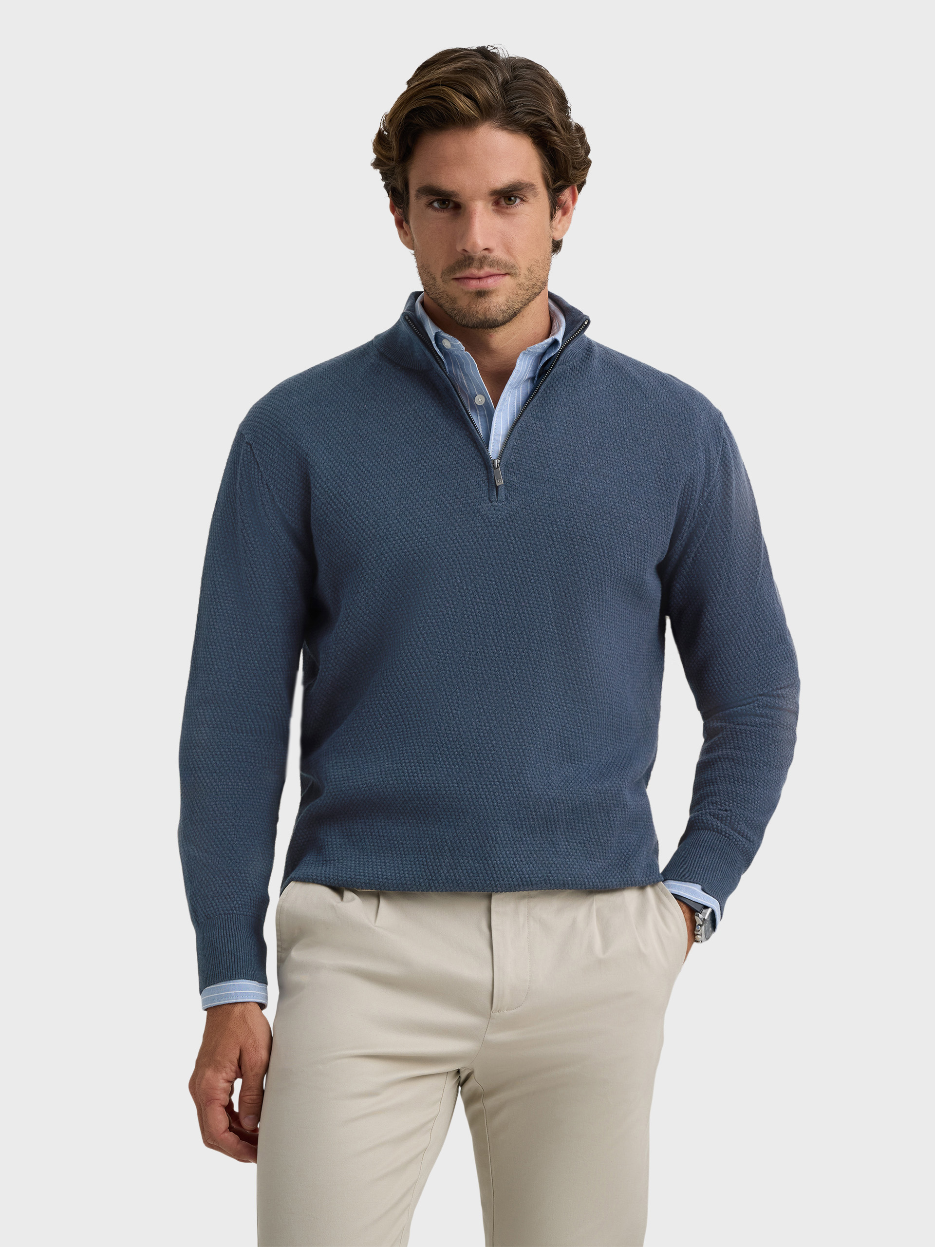 JERSEY CREMALLERA AZUL