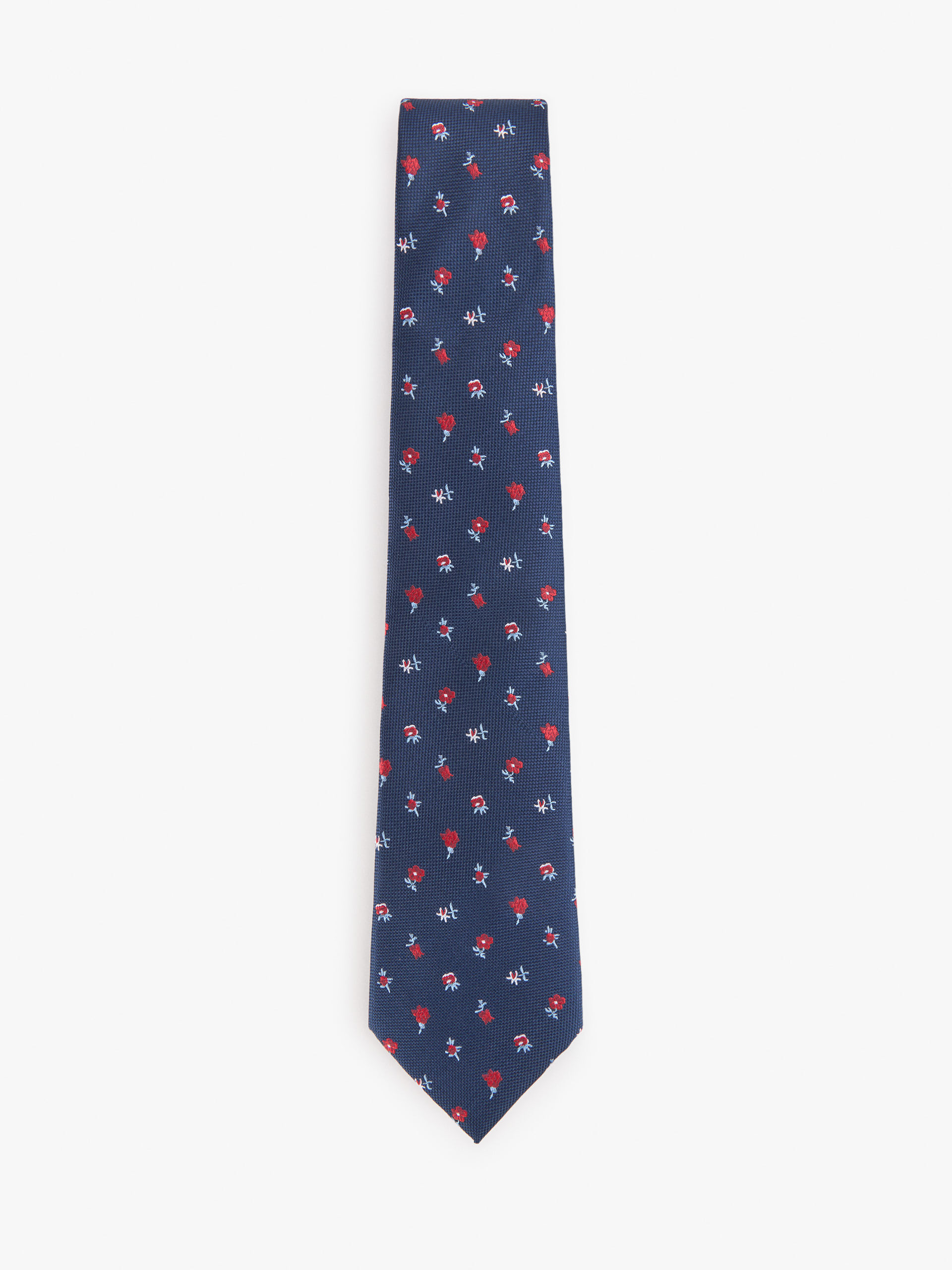 CORBATA JACQUARD MF AZUL MARINO
