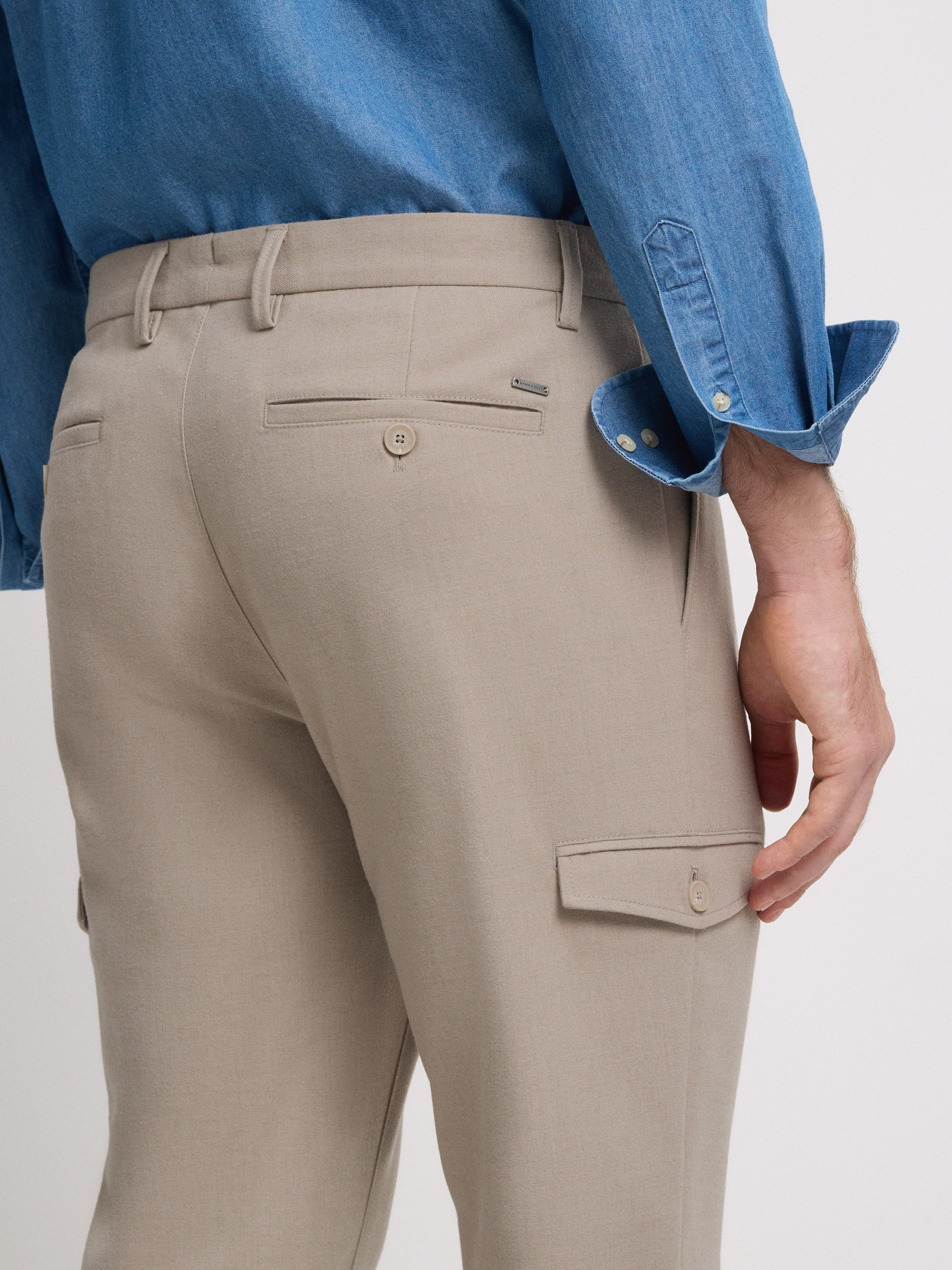 PANTALON CARGO FRANELA