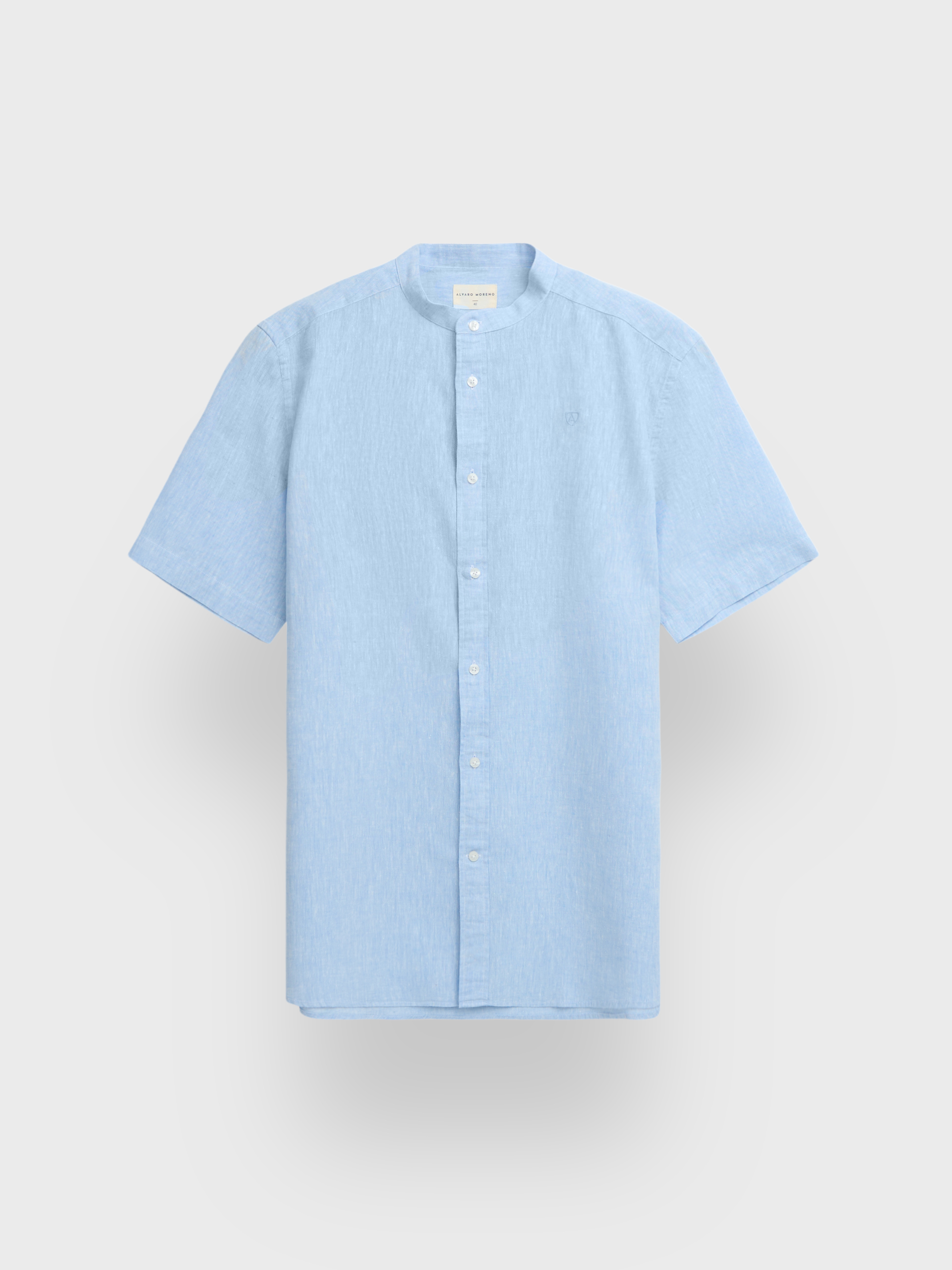 CAMISA LINO M.CORTA MAO