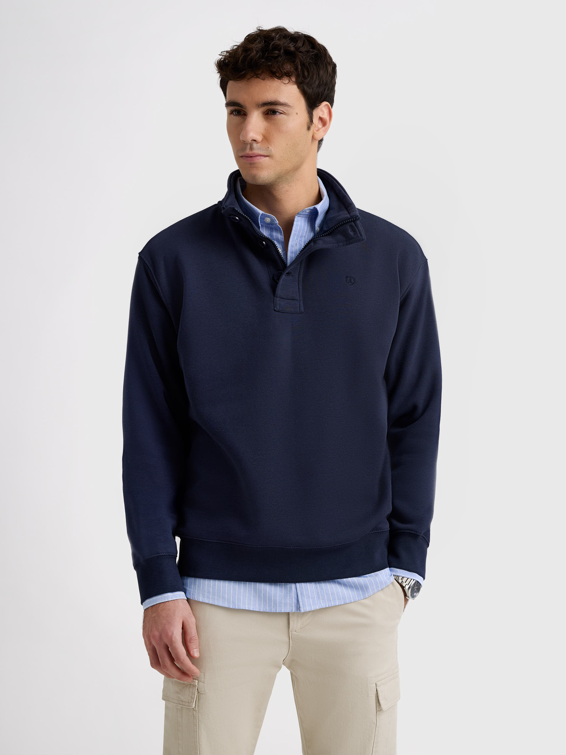 SUDADERA BRAX AZUL MARINO