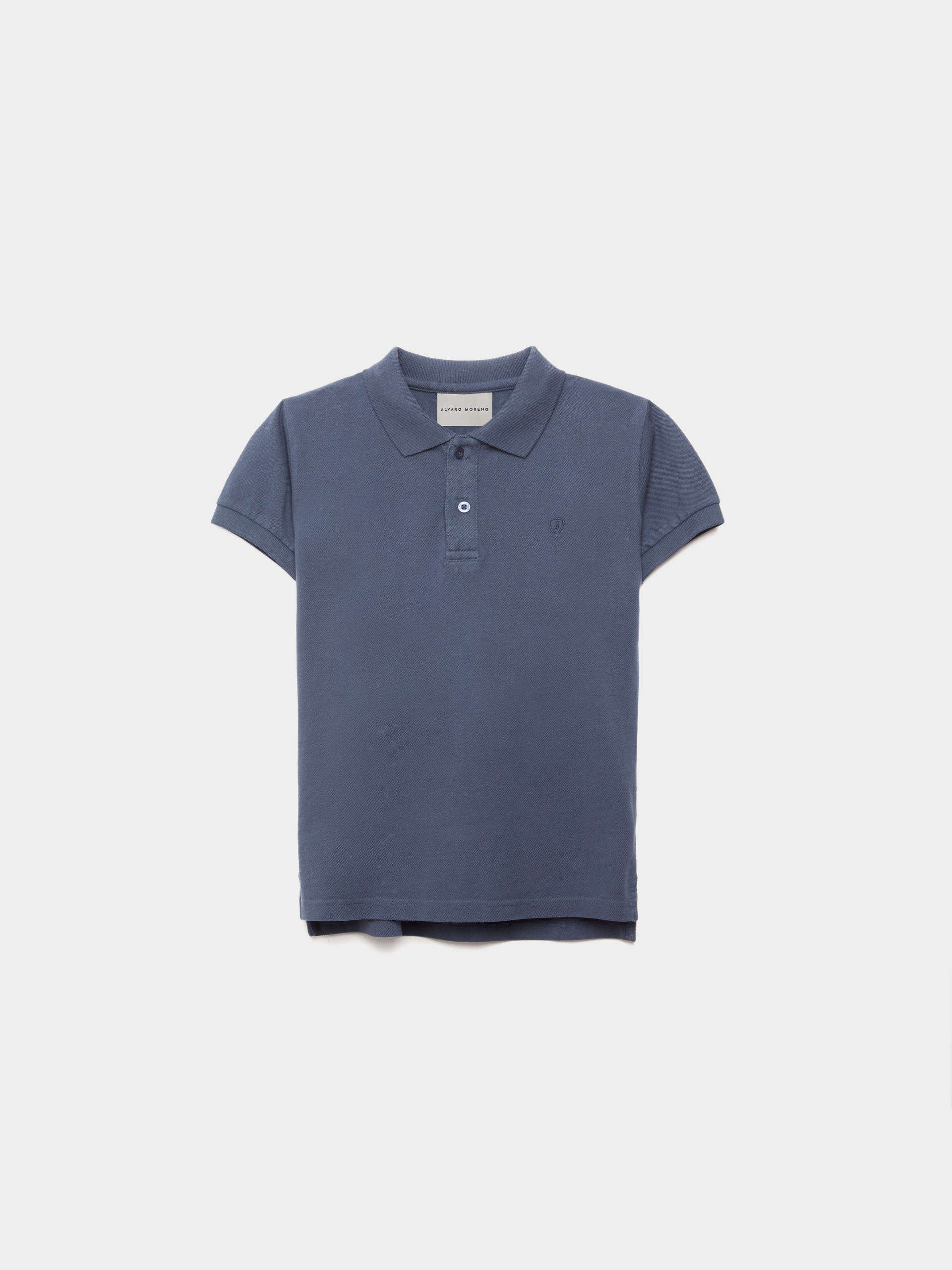 POLO BASIC KIDS AZUL
