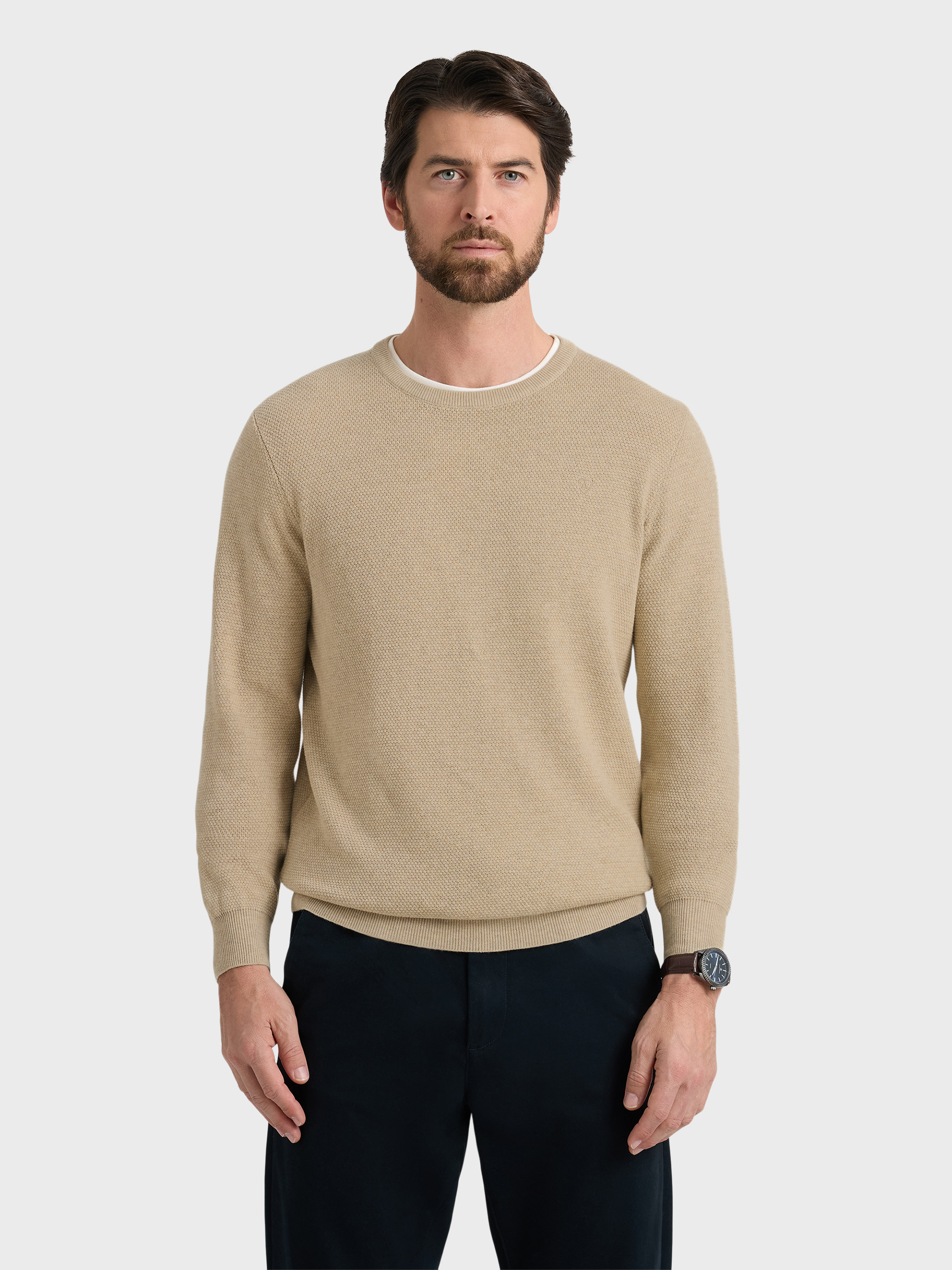 JERSEY ESTRUCTURA BEIGE