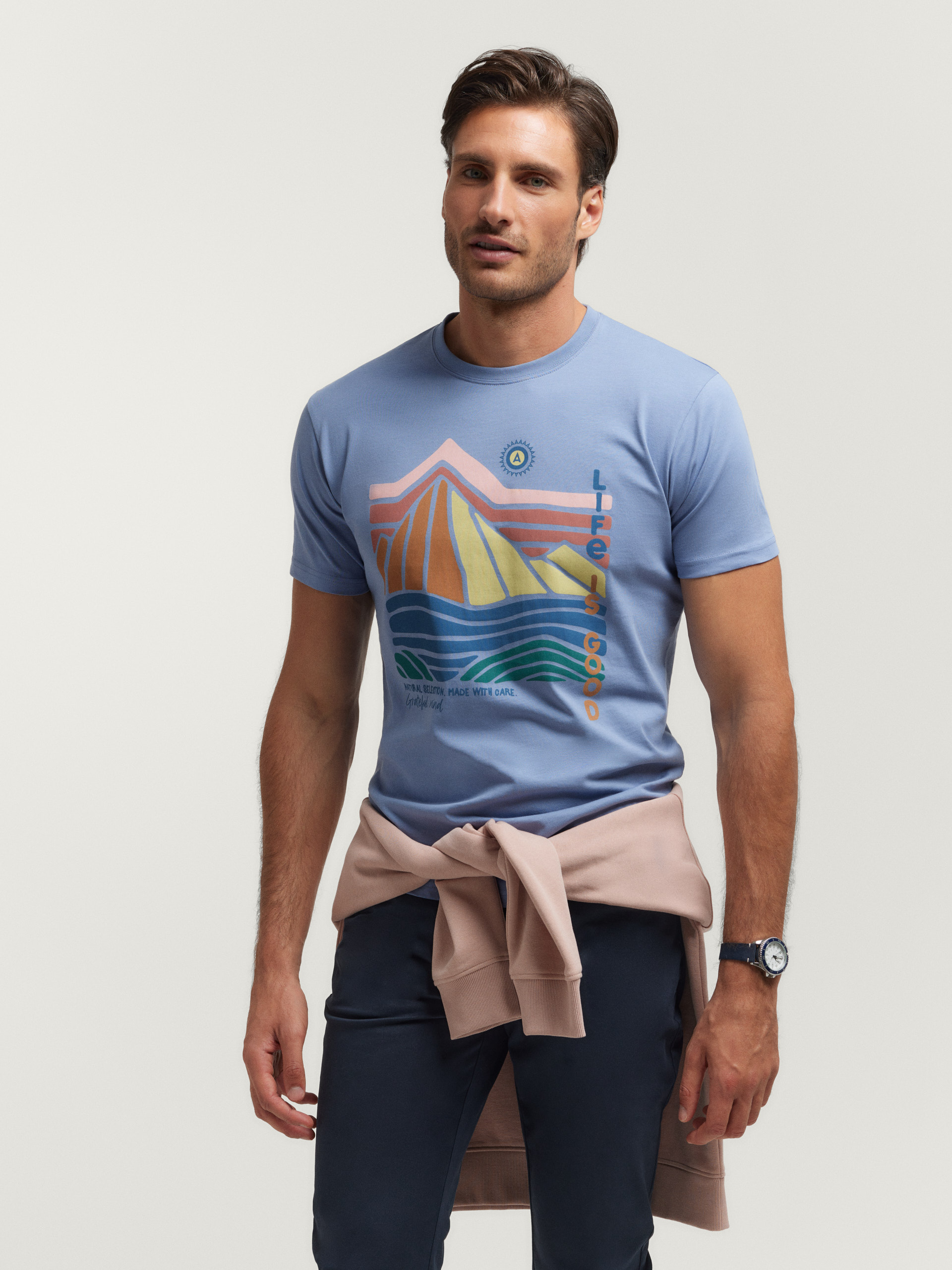 CAMISETA NATURE AZUL