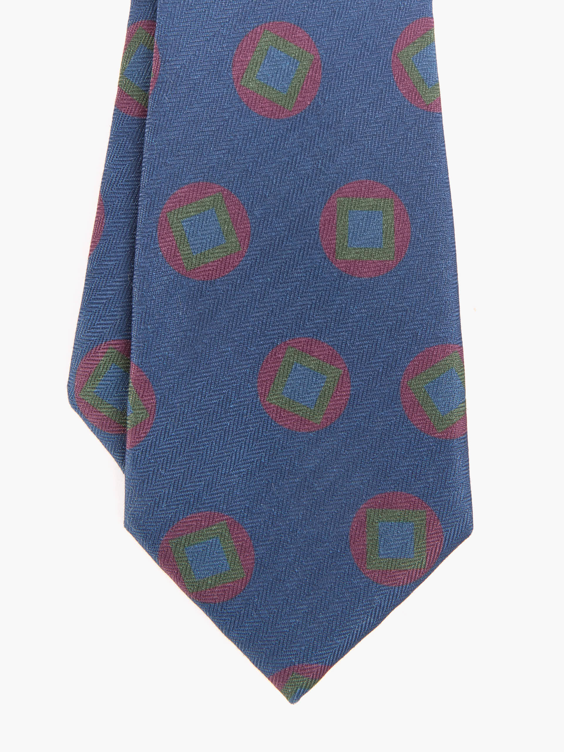 CORBATA PRINTED AZUL MARINO