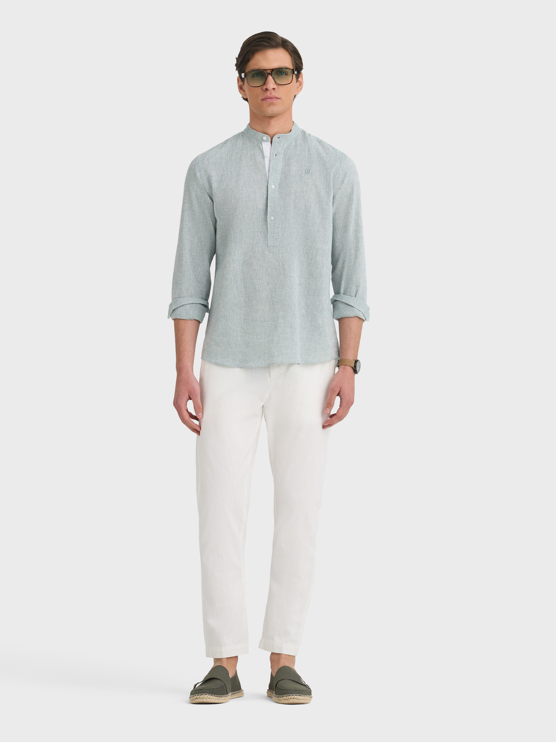 POLERA LINO MAO CONTRASTE