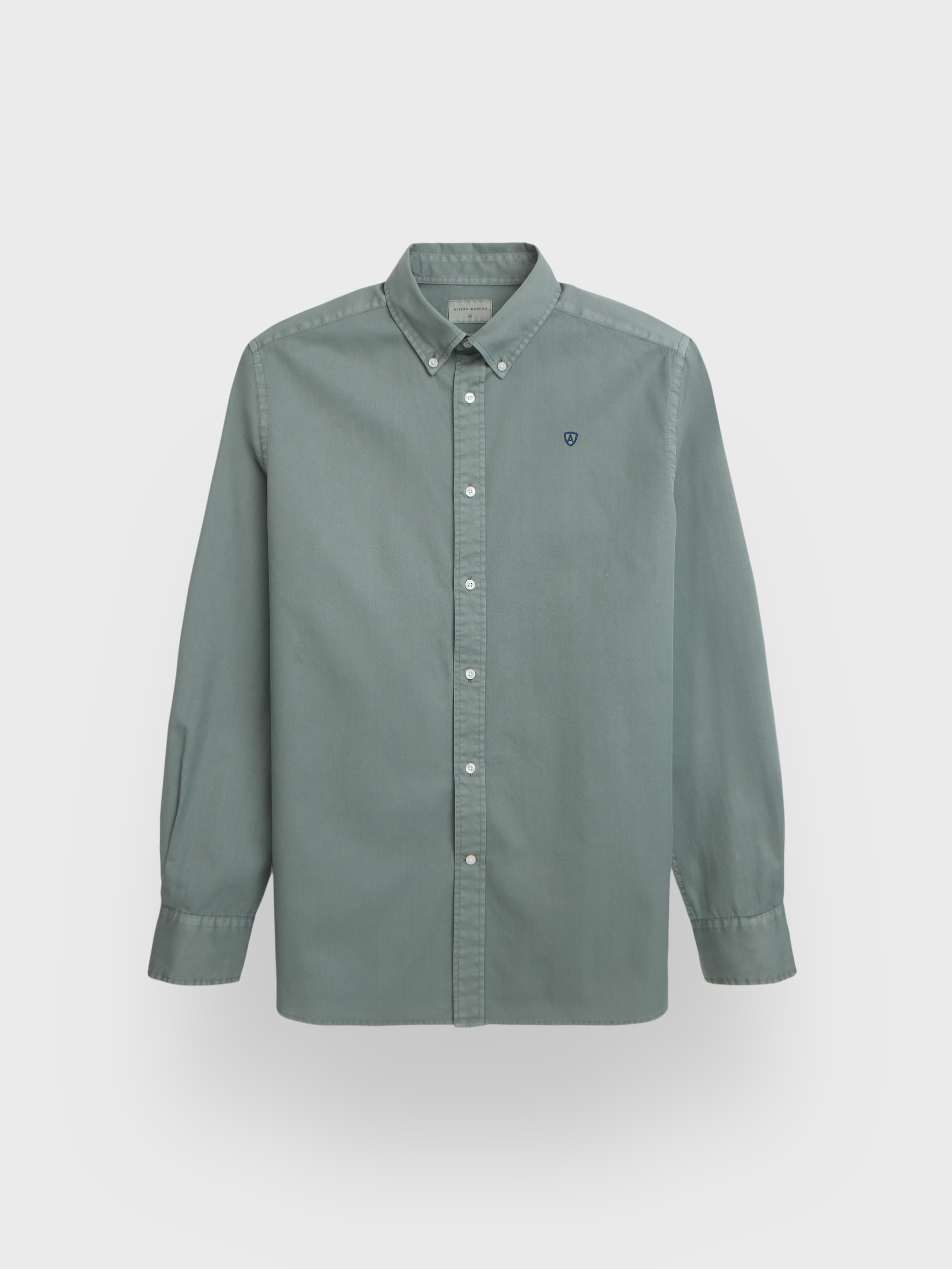 CAMISA POPELIN DYE VERDE