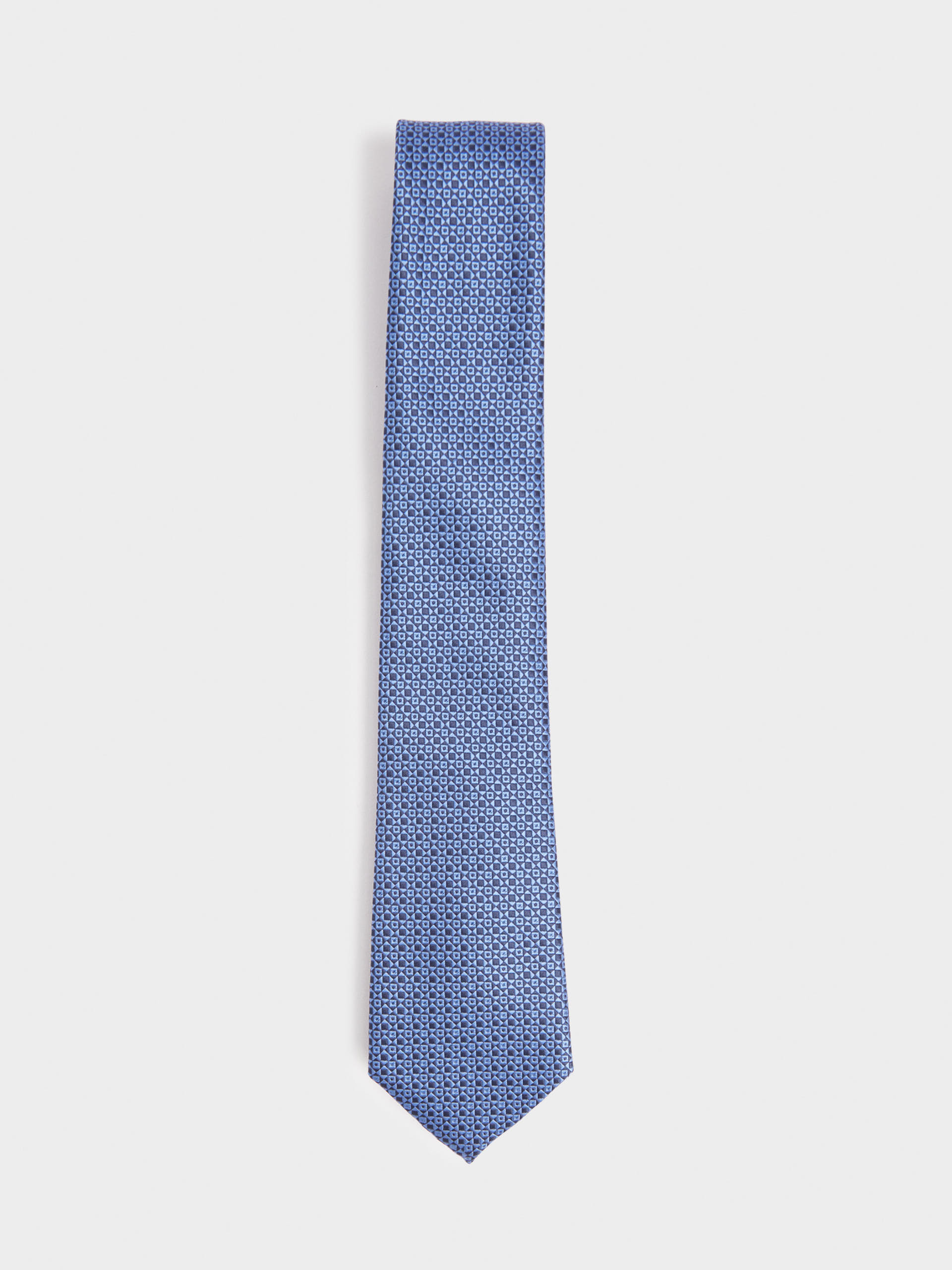 CORBATA JACQUARD MF AZUL MARINO