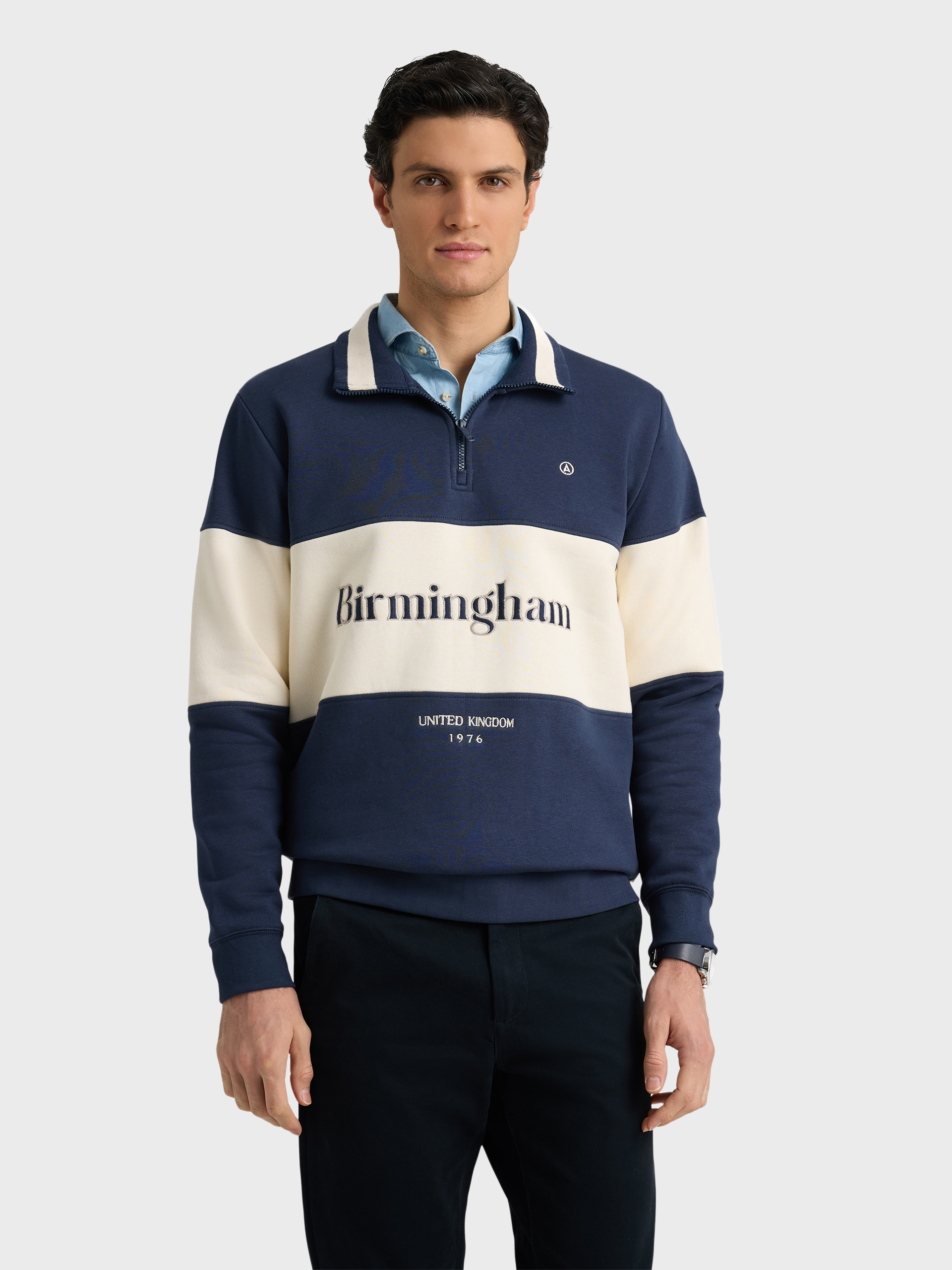 SUDADERA BIRMINGHAM AZUL MARINO