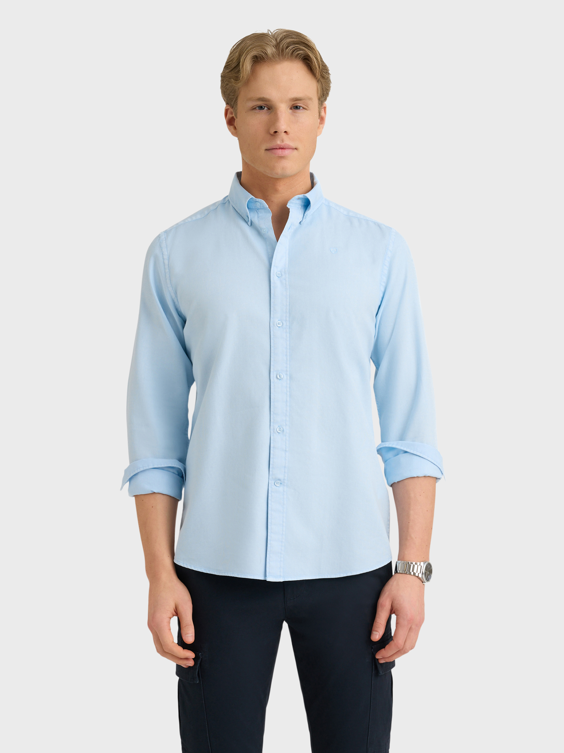 CAMISA PANAMA DYE CELESTE
