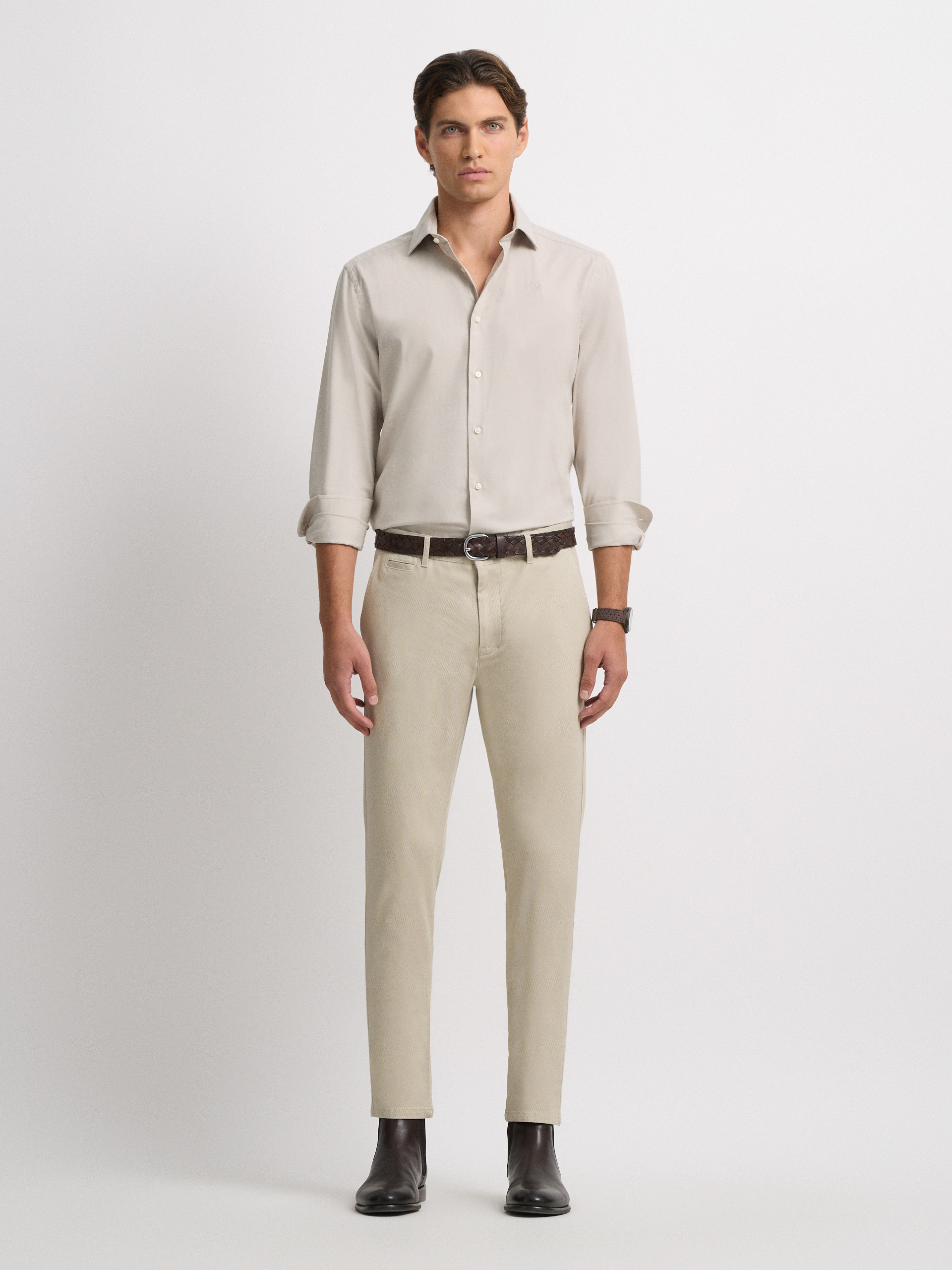 CAMISA TWILL PEACH
