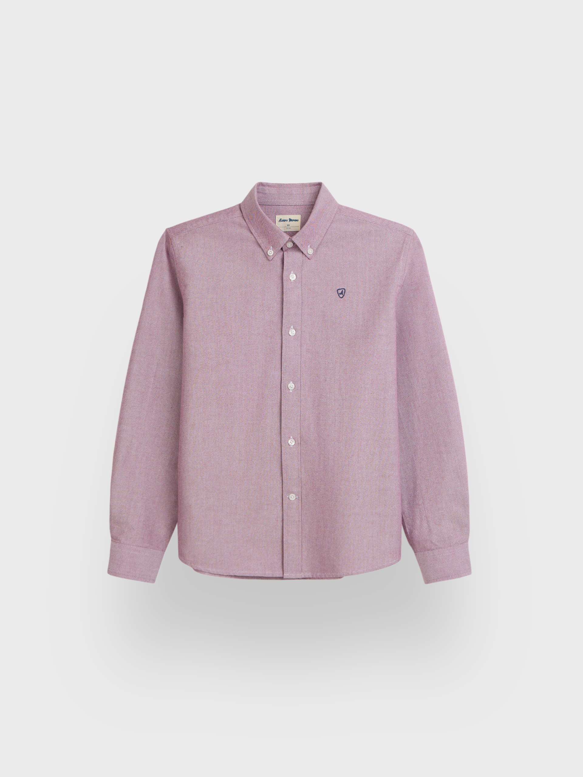 CAMISA OXFORD SOLID KIDS BURDEOS