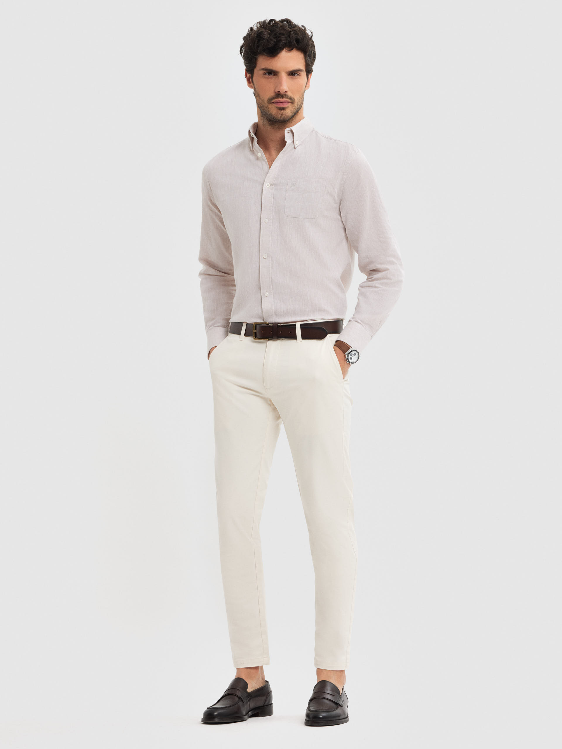 CAMISA LINO BOLSILLO