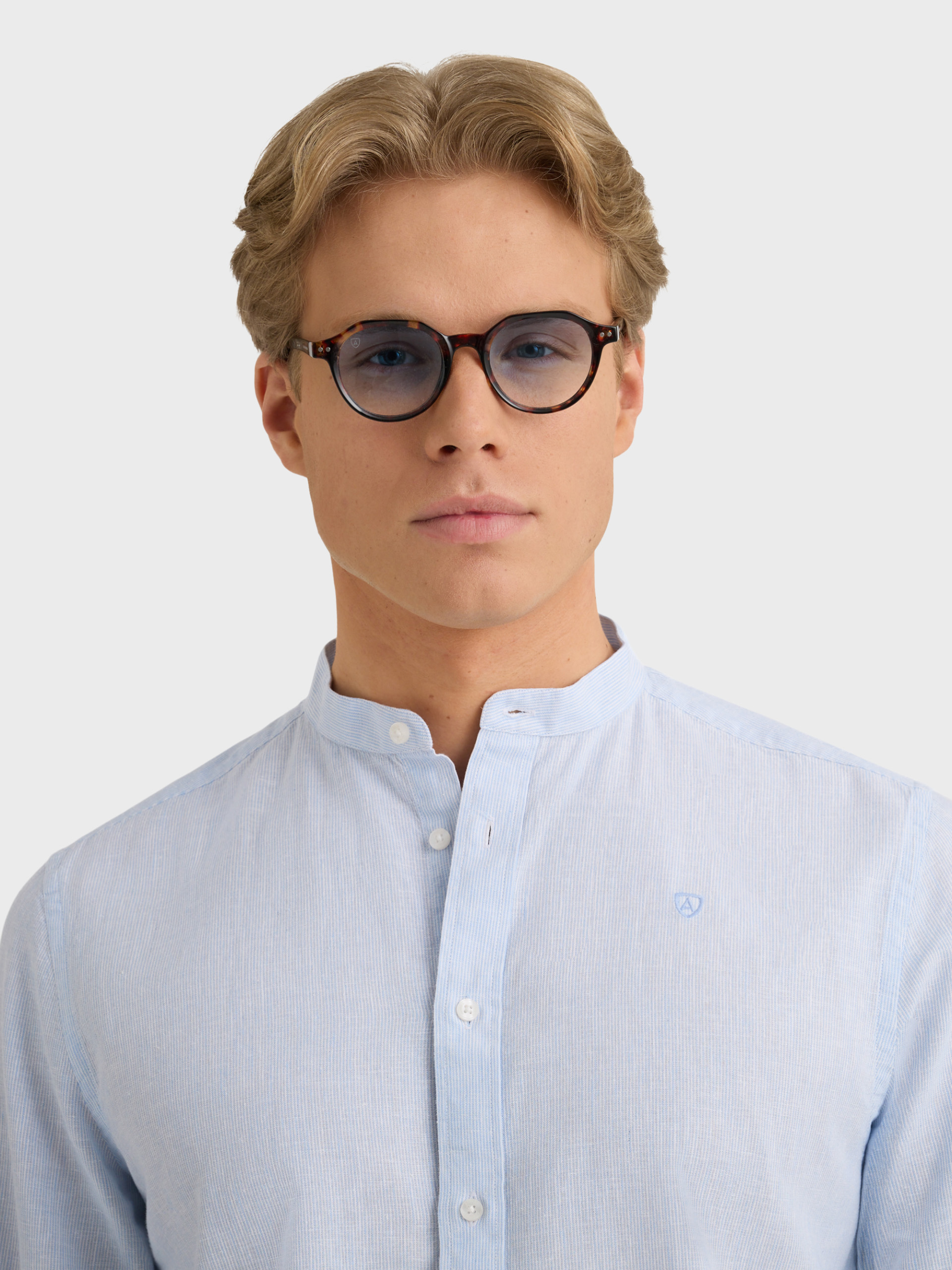 CAMISA LINO MIL RAYAS MAO