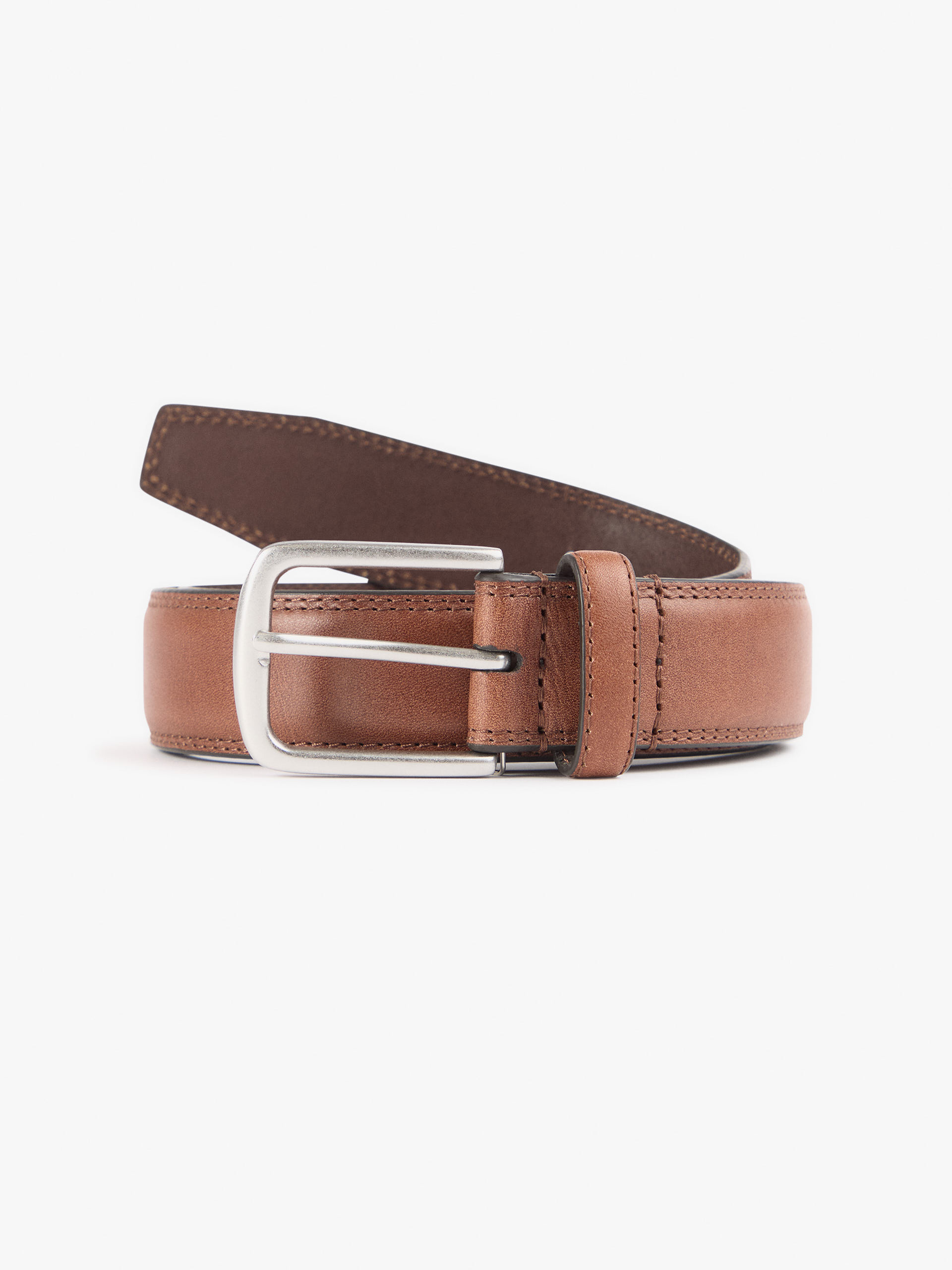 CINTURON  CLASICO PIEL MARRÓN