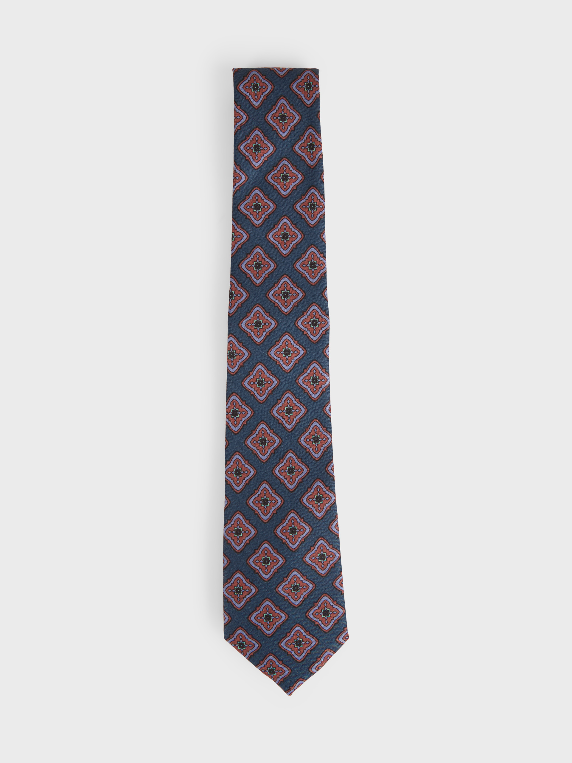 CORBATA PRINTED AZUL MARINO