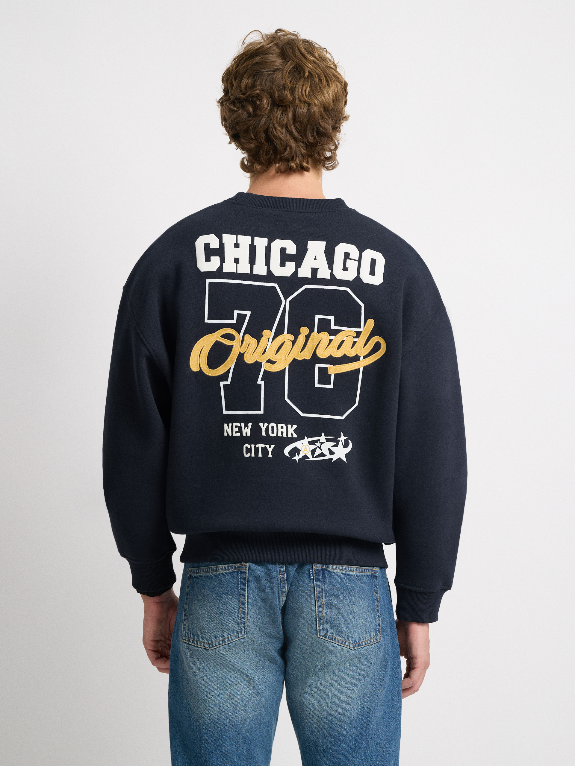 SUDADERA CHICAGO AZUL MARINO