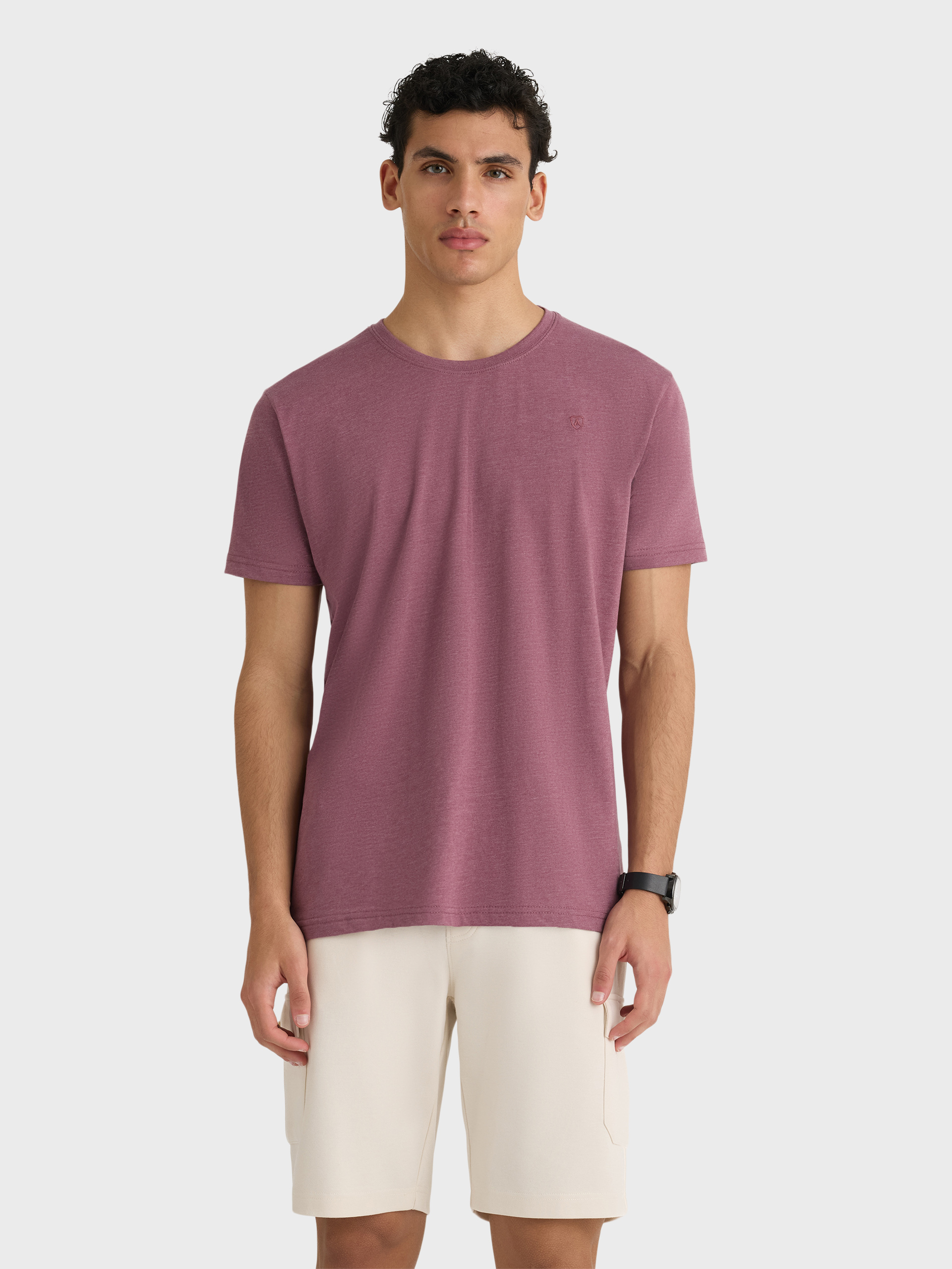 CAMISETA MELANGE ROSA