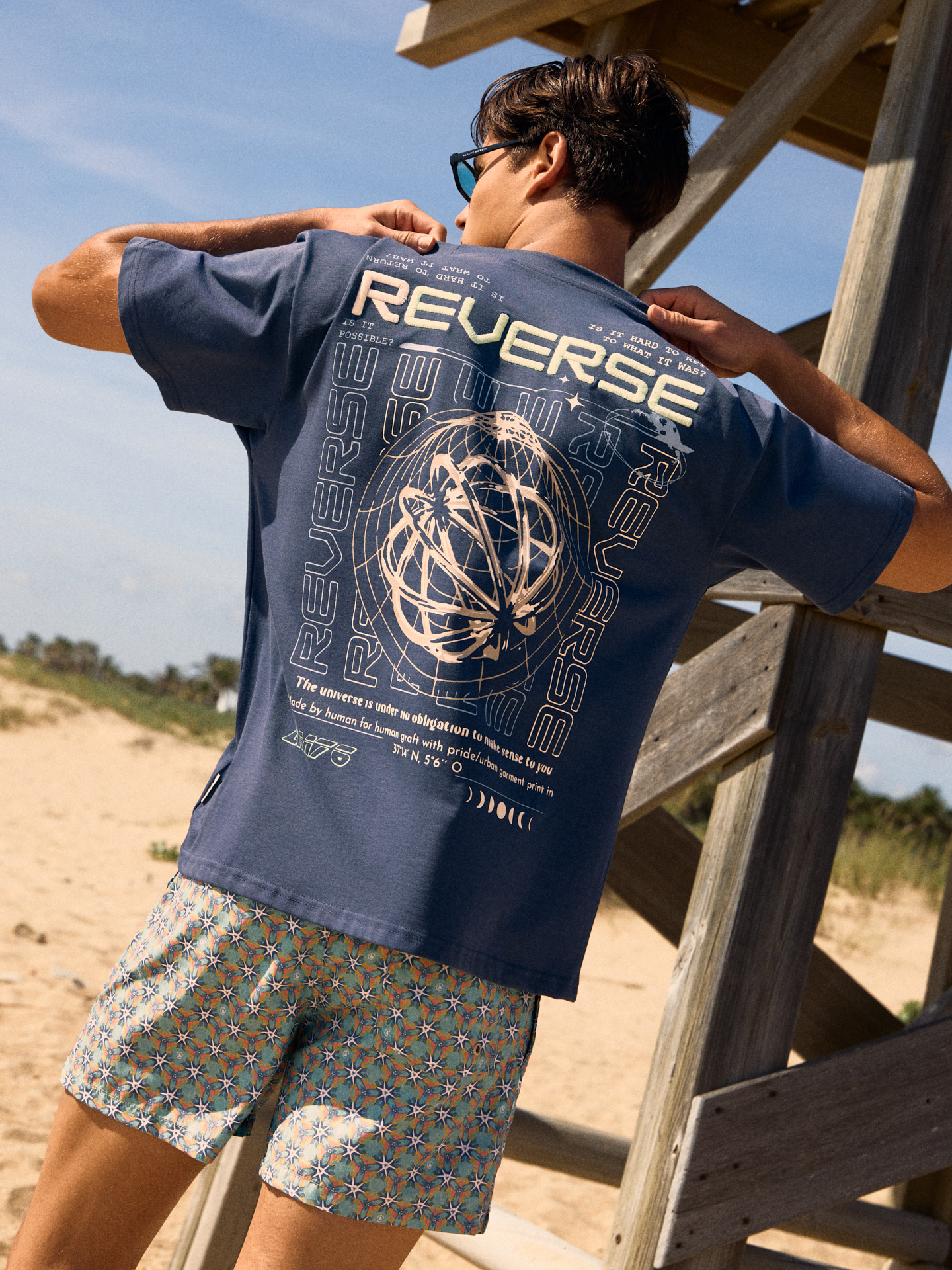 CAMISETA REVERSE AZUL MARINO