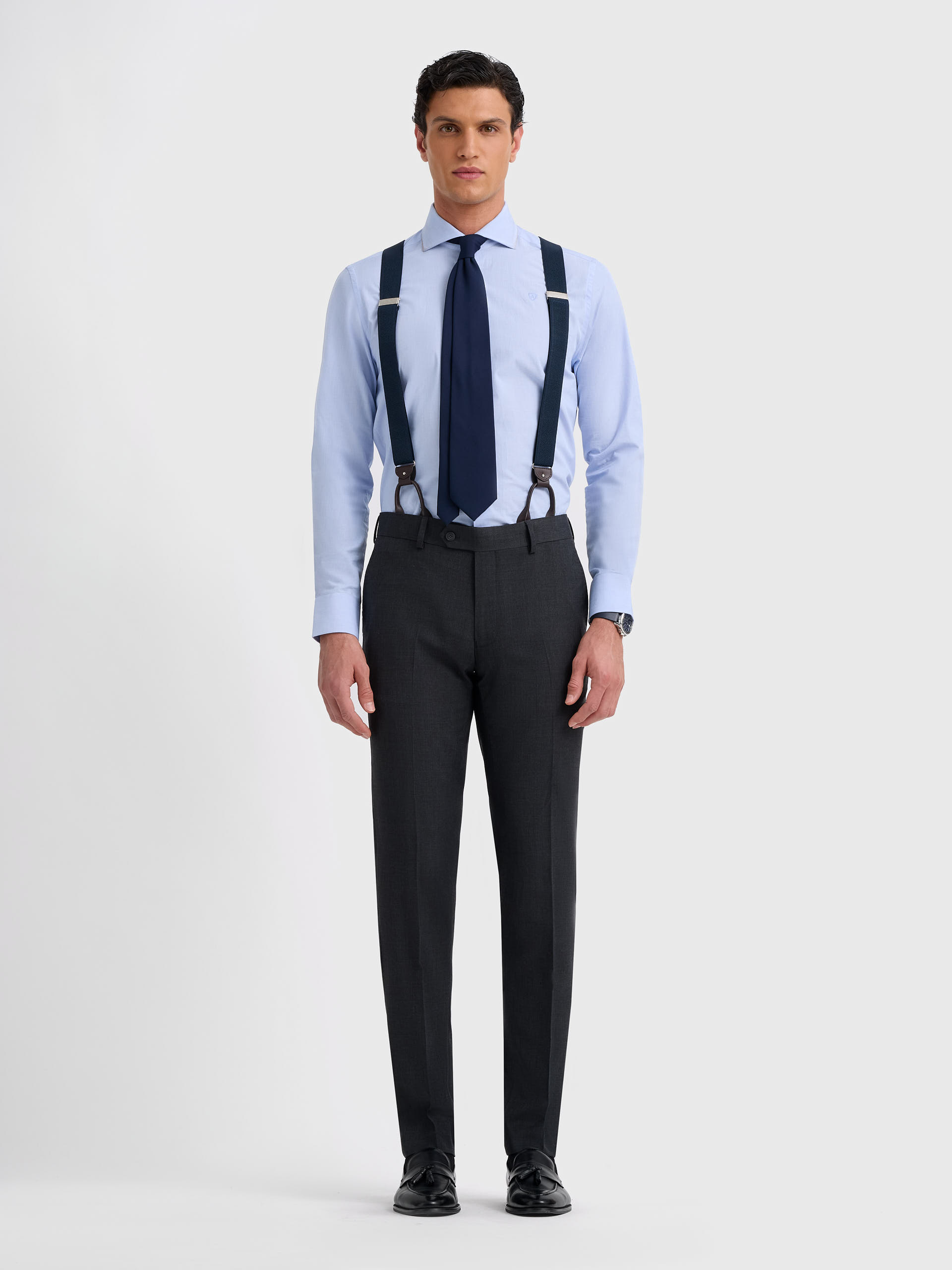 PANTALON FIL A FIL GRIS