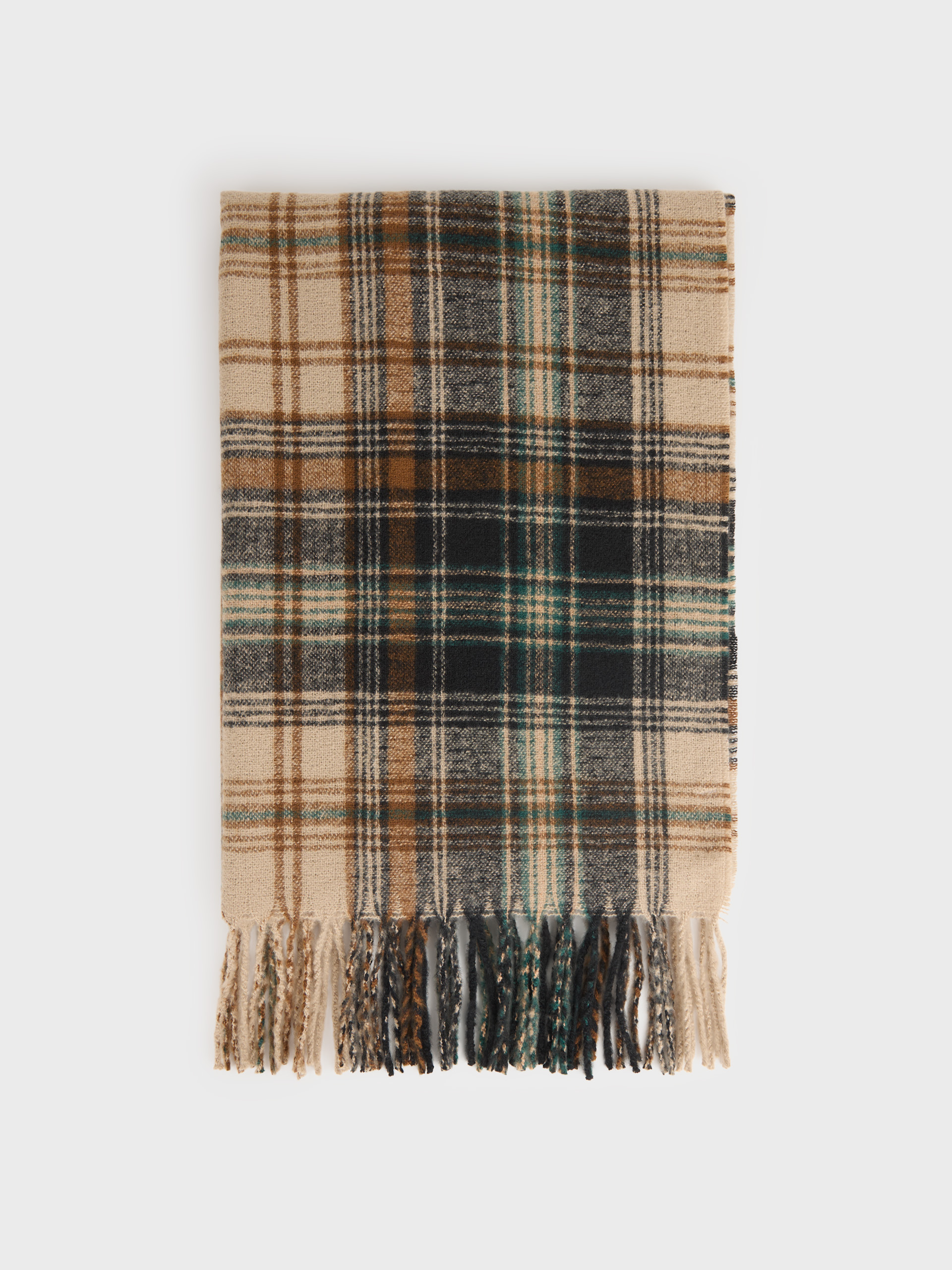 BUFANDA CUADROS BEIGE
