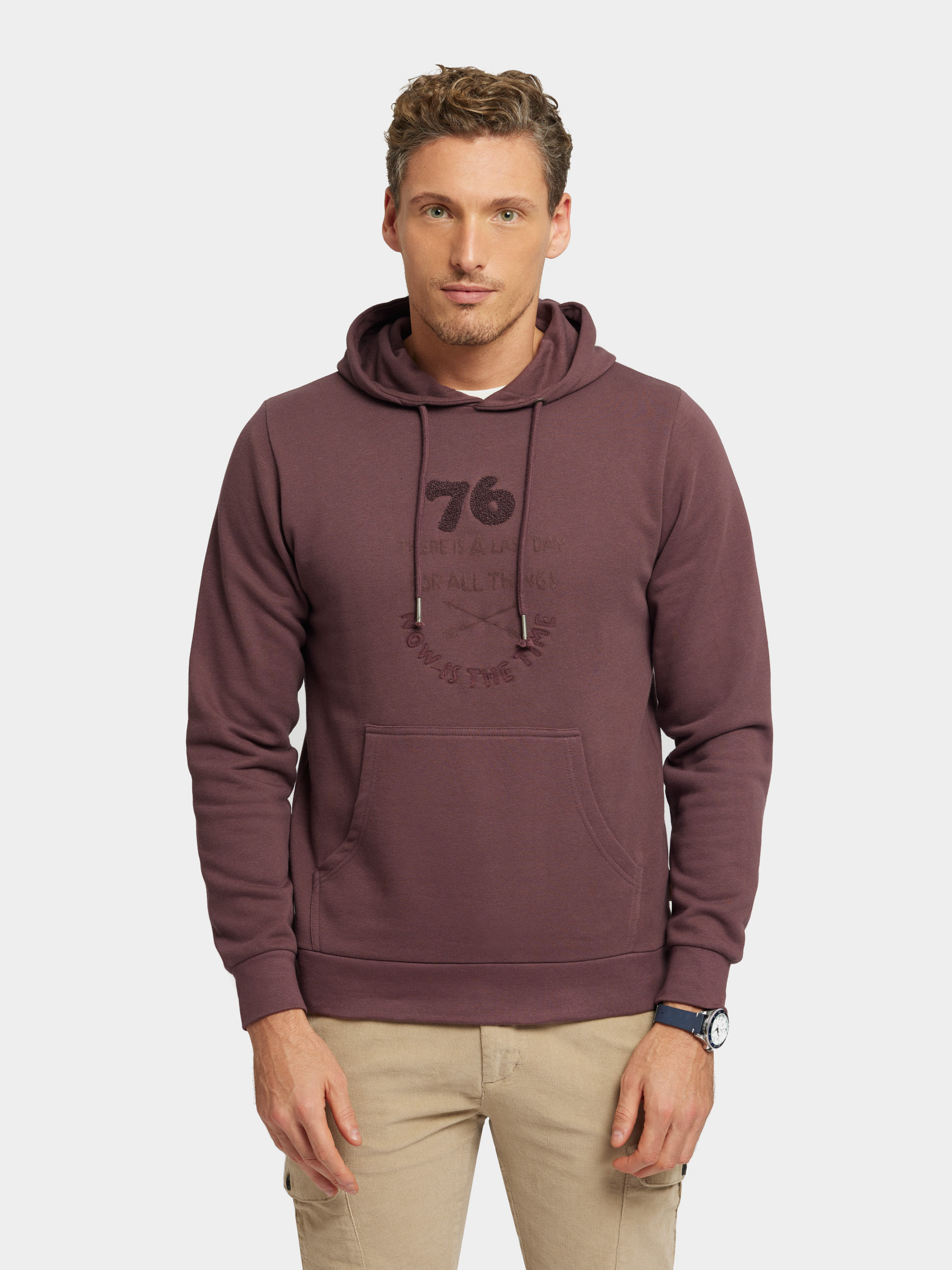 SUDADERA TEXTURE BURDEOS