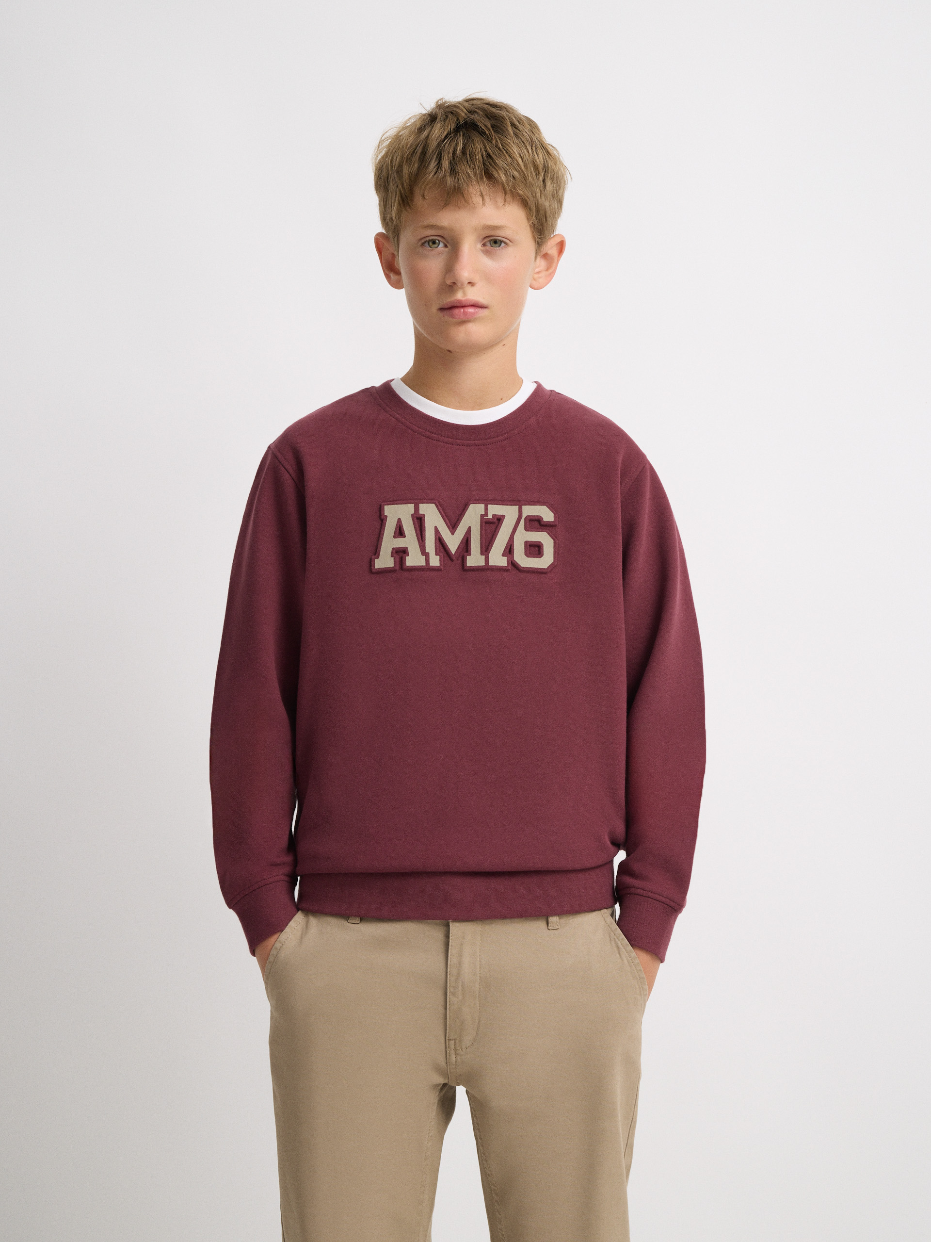 SUDADERA OFFICIAL KIDS BURDEOS