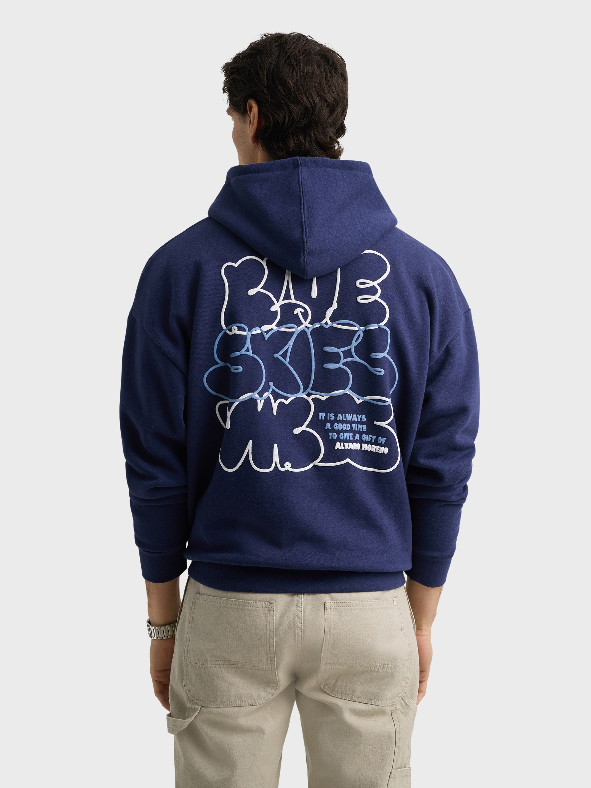 SUDADERA SKIES AZUL MARINO