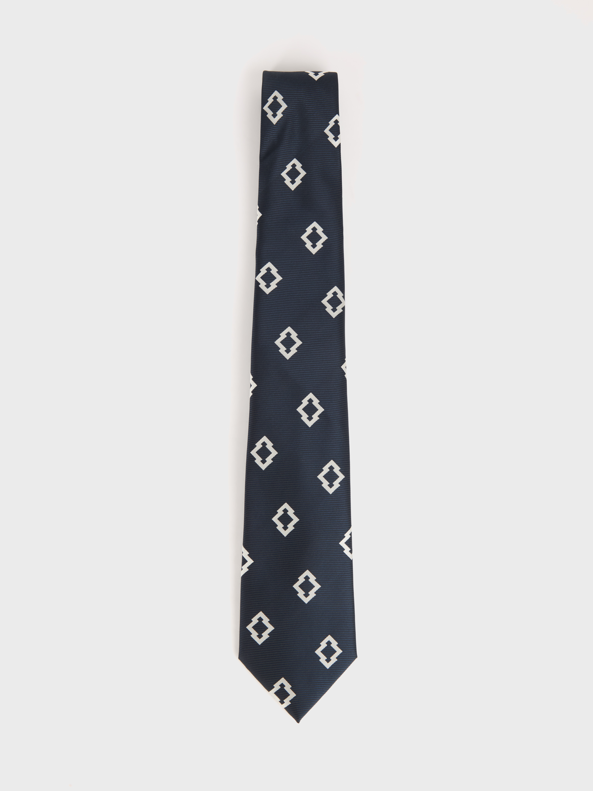 CORBATA JACQUARD MF AZUL MARINO