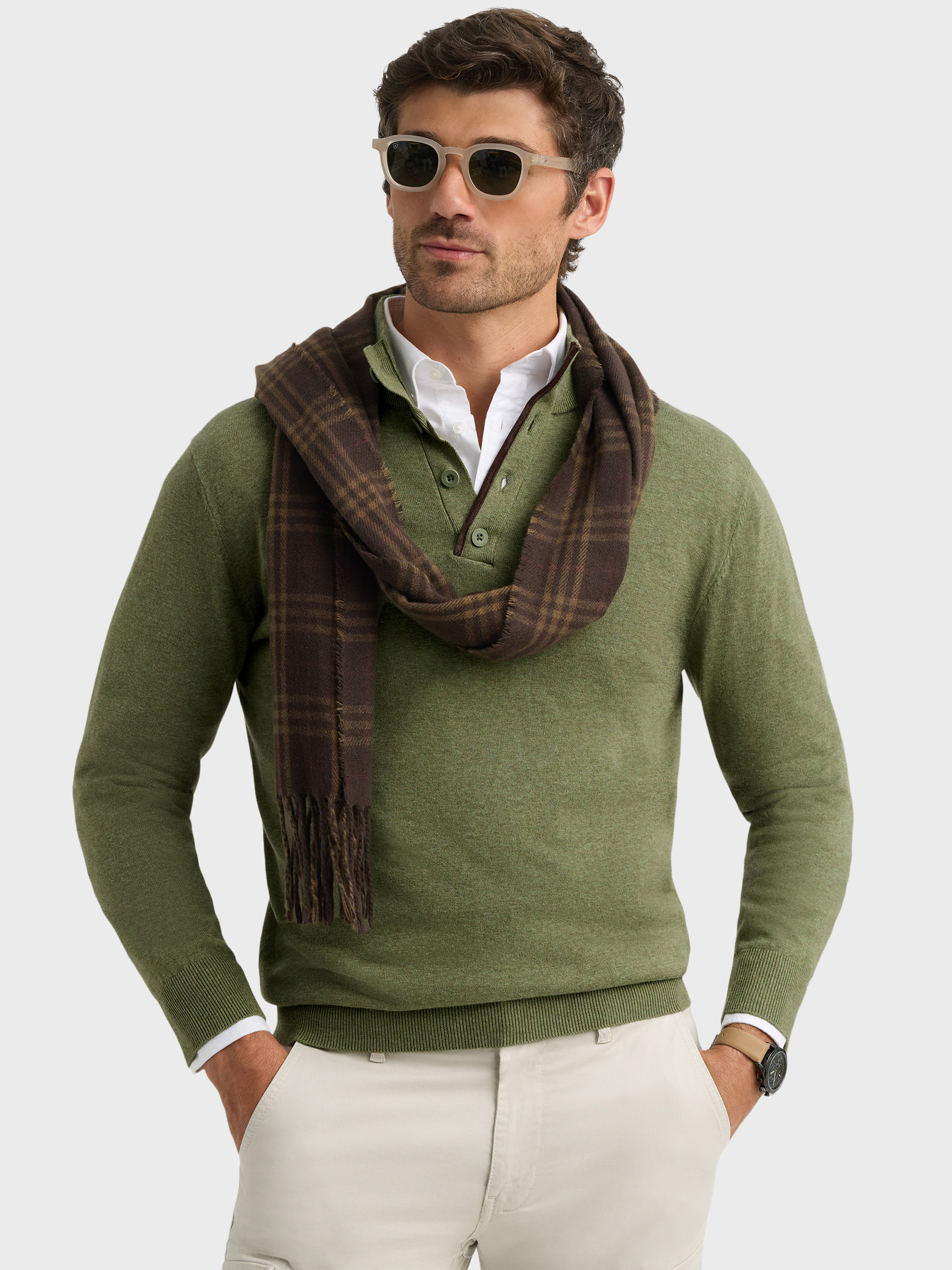 JERSEY BUTTON COLLAR