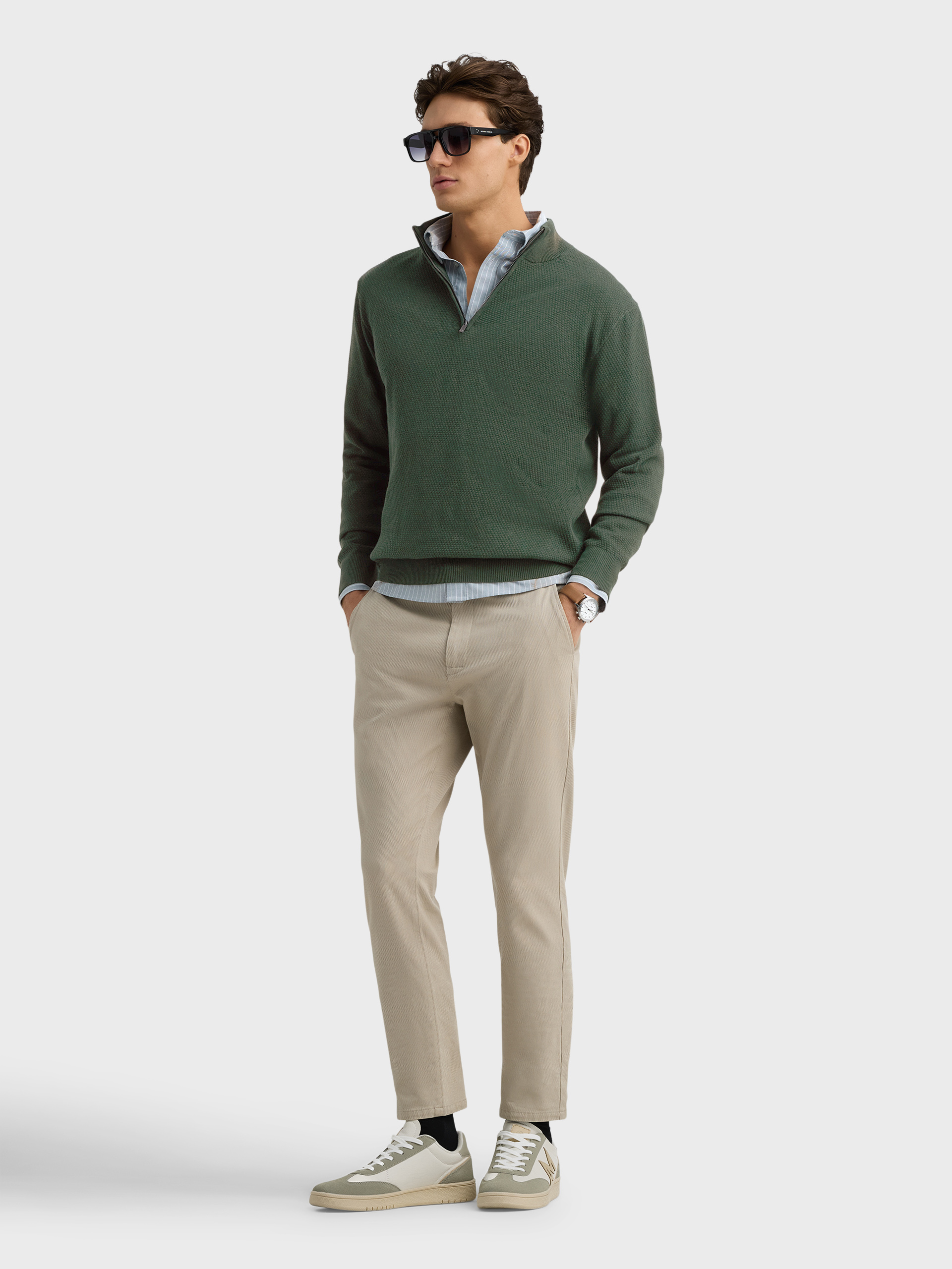 JERSEY CREMALLERA VERDE