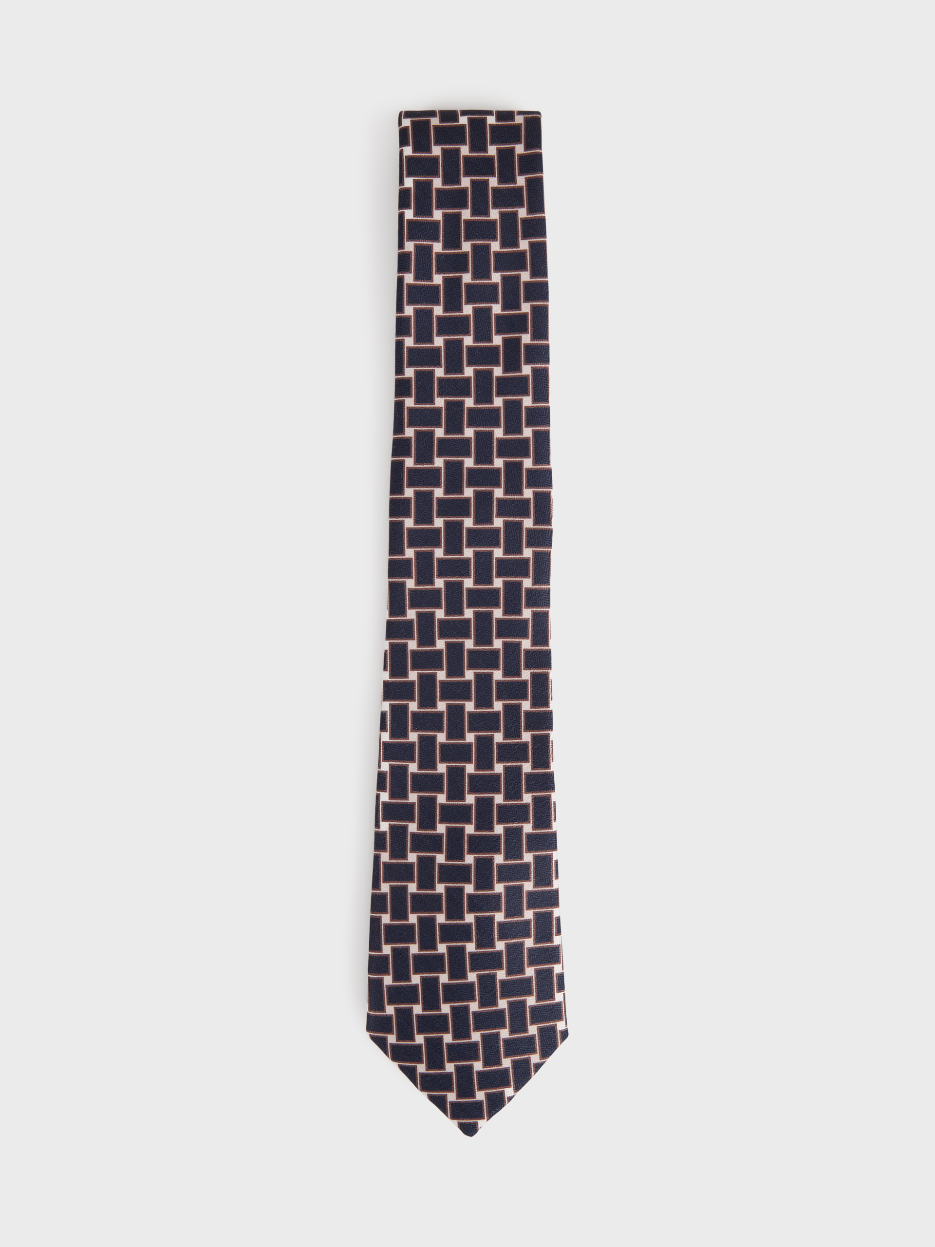 CORBATA PRINTED AZUL MARINO