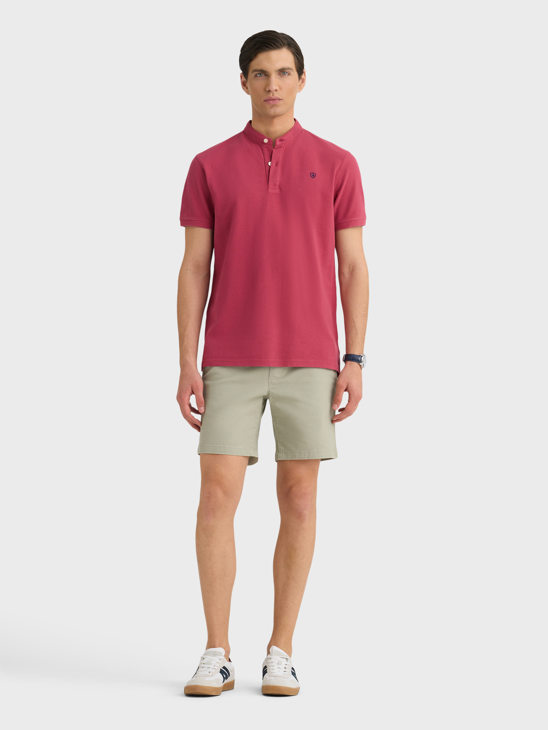 POLO MAO TRENDY BURDEOS