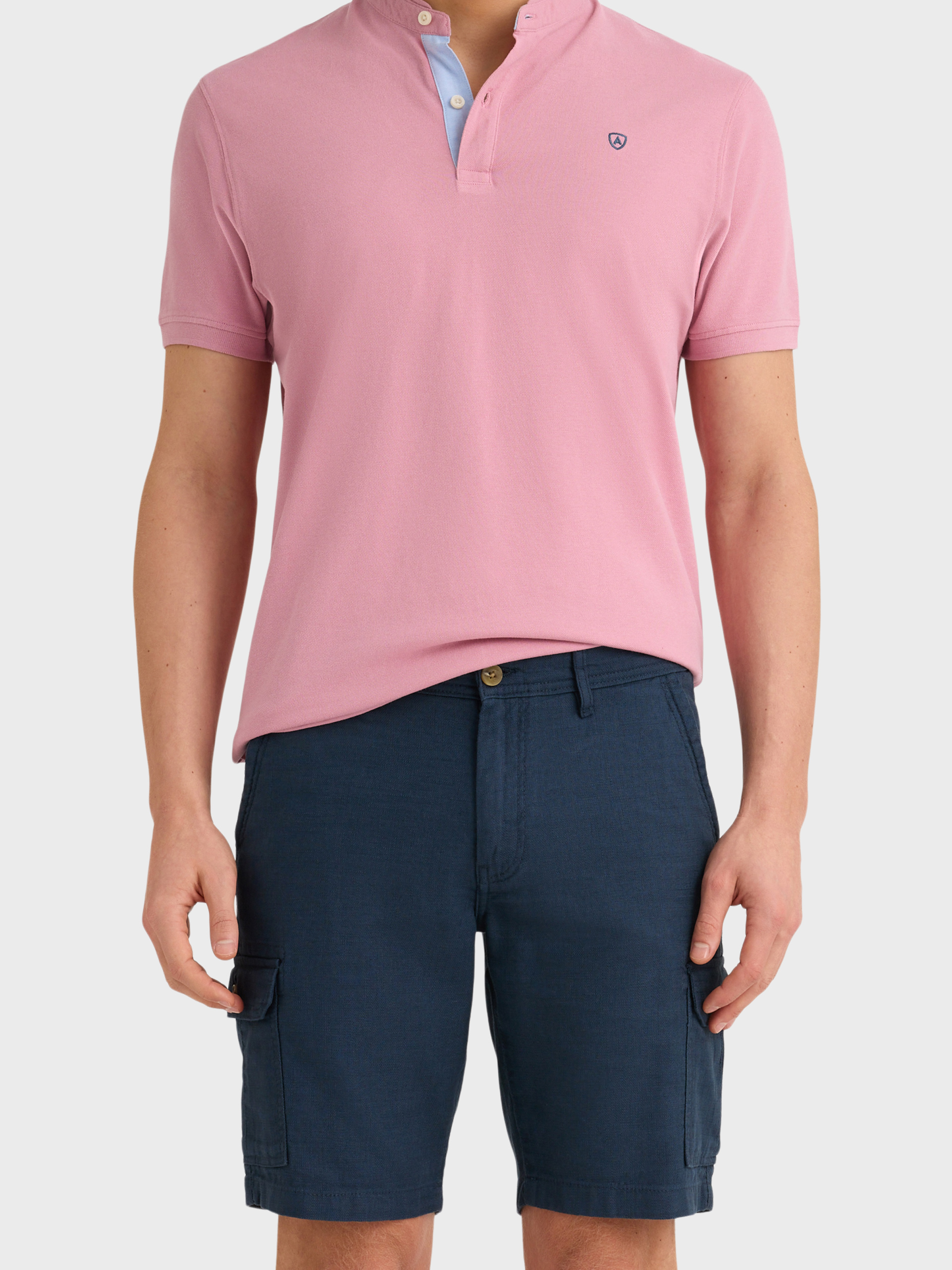 BERMUDA TINTADA CARGO AZUL MARINO