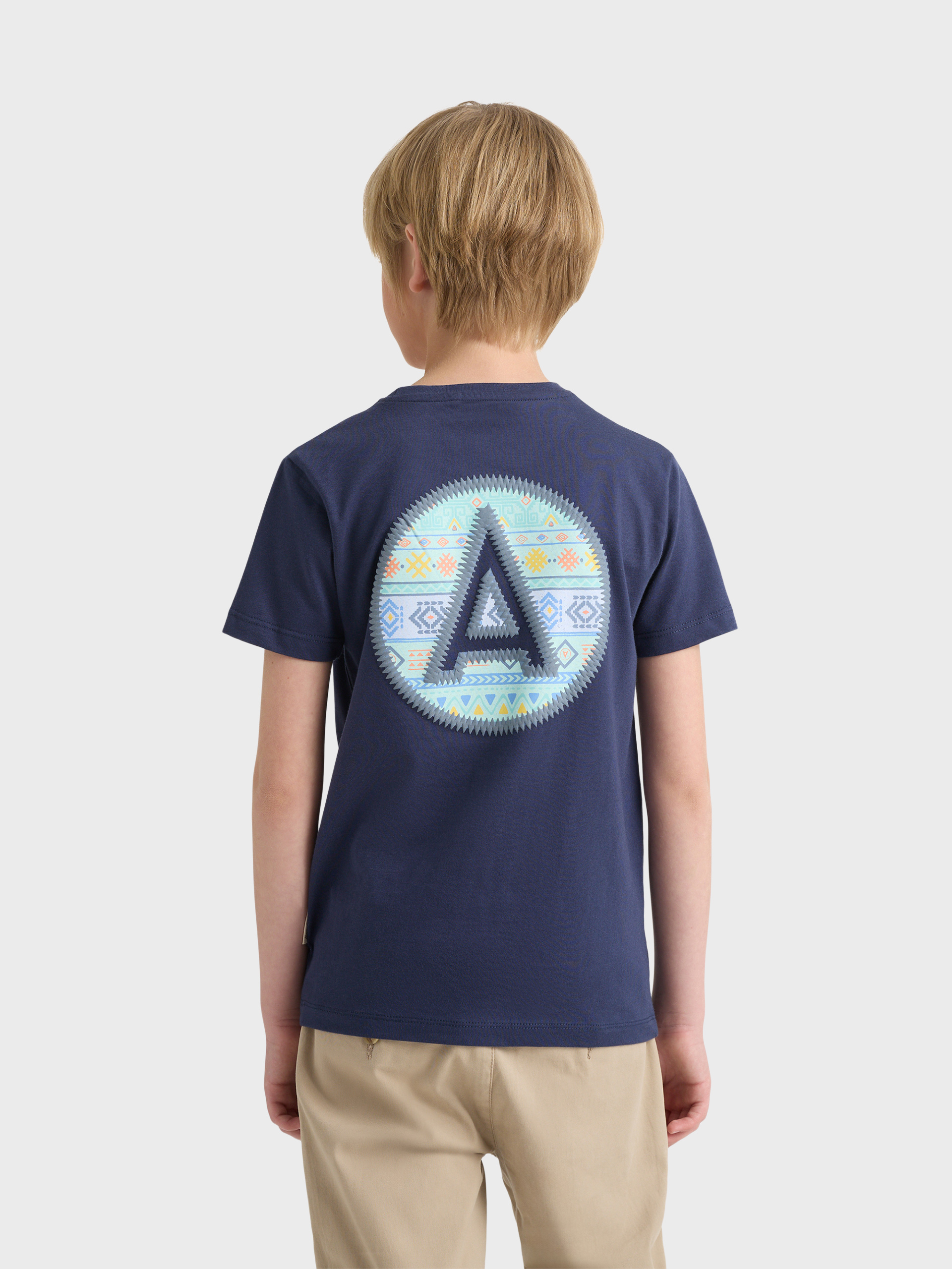 CAMISETA ETNICA KIDS AZUL MARINO
