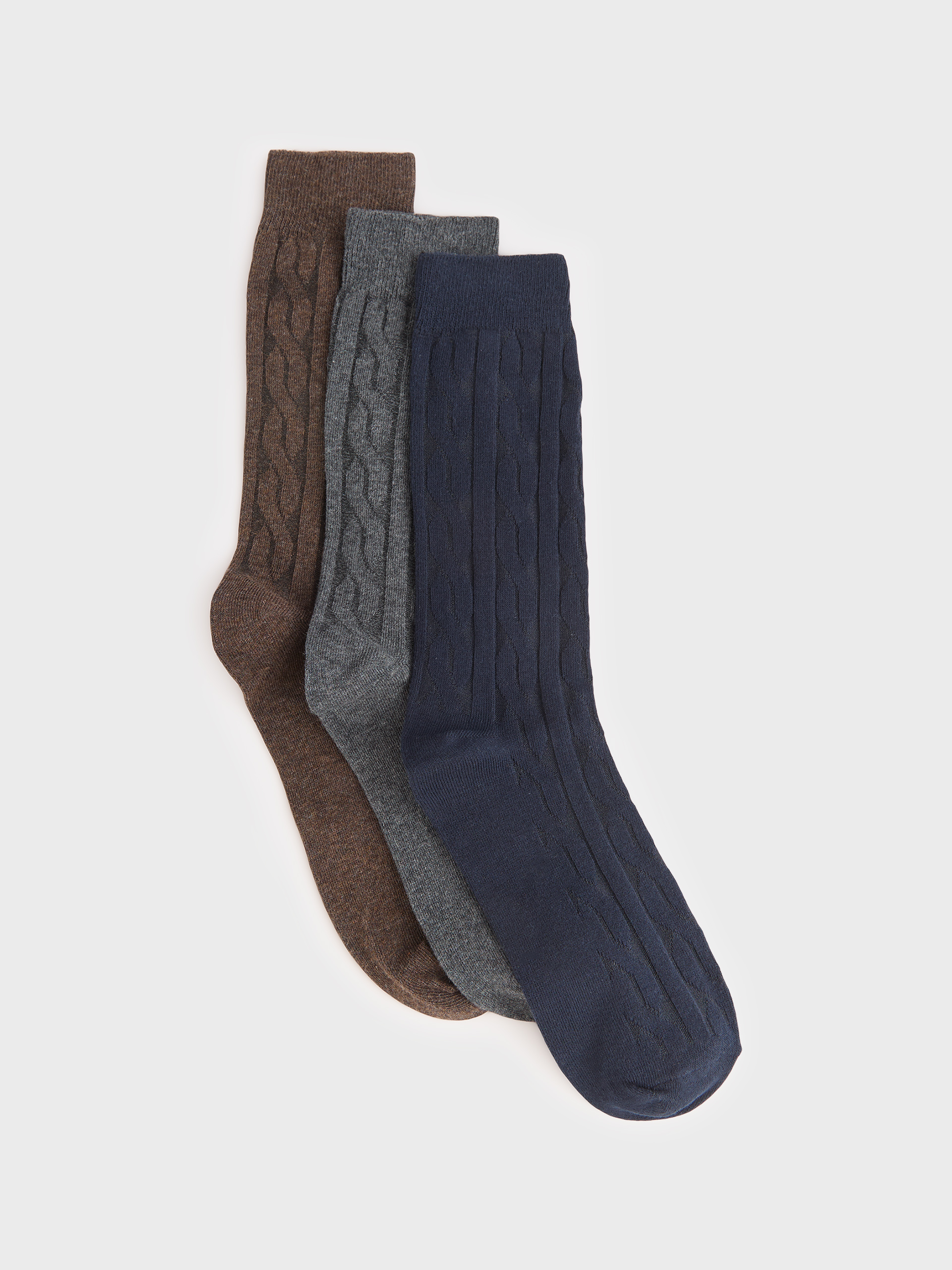 CALCETINES TRENZADOS AZUL MARINO