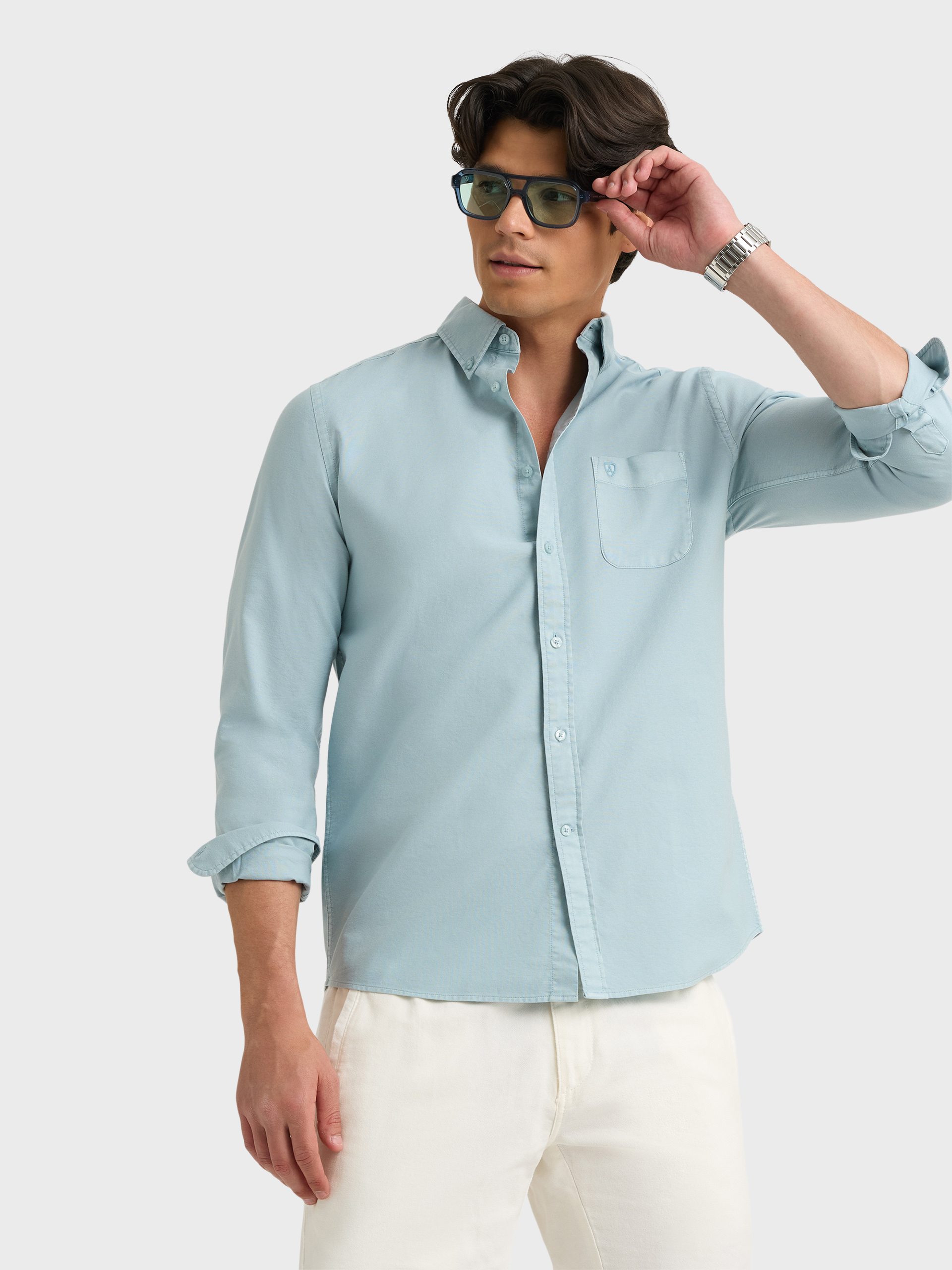 CAMISA OXFORD POCKET DYE