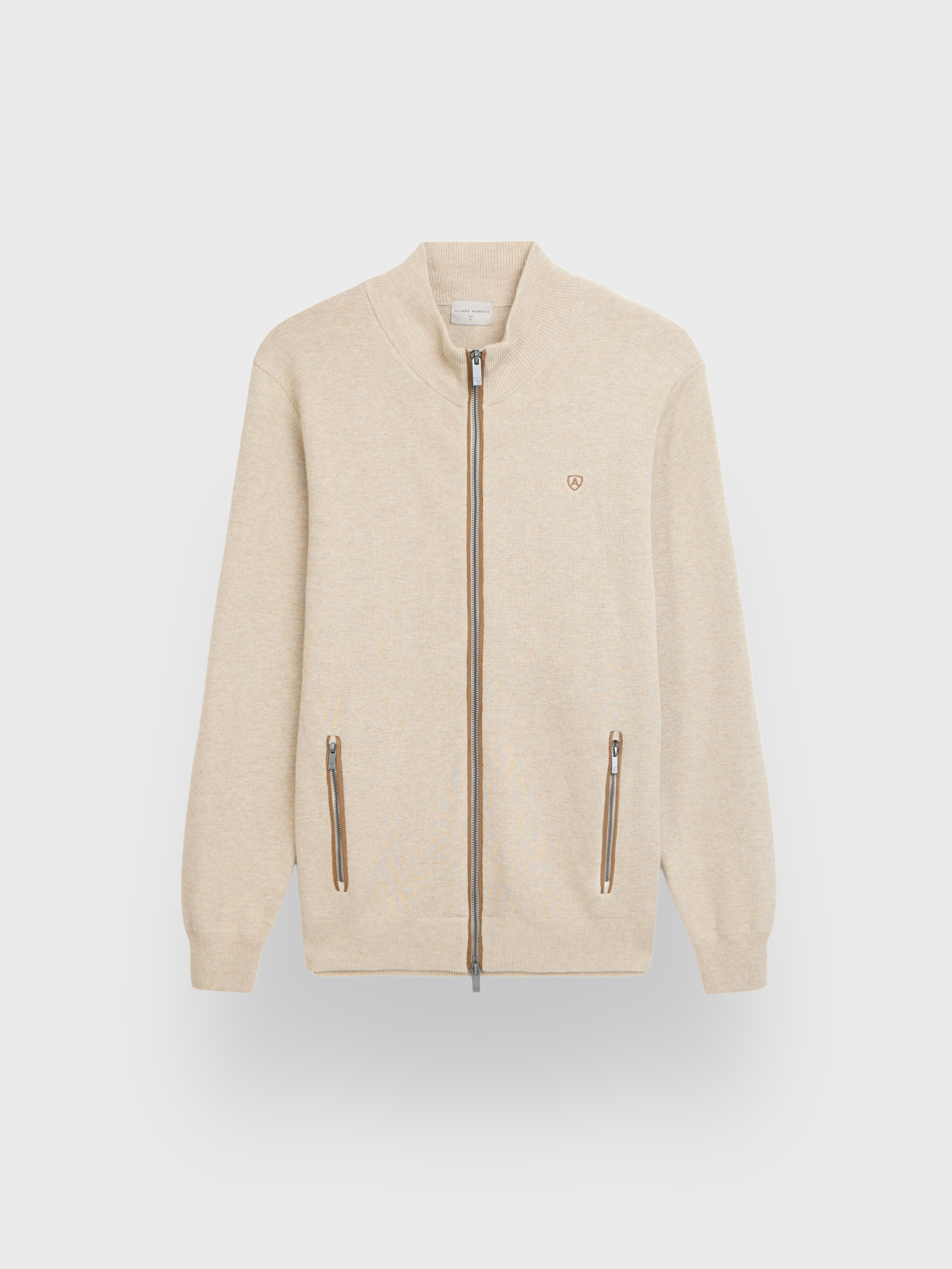 CARDIGAN CONTRASTE BEIGE