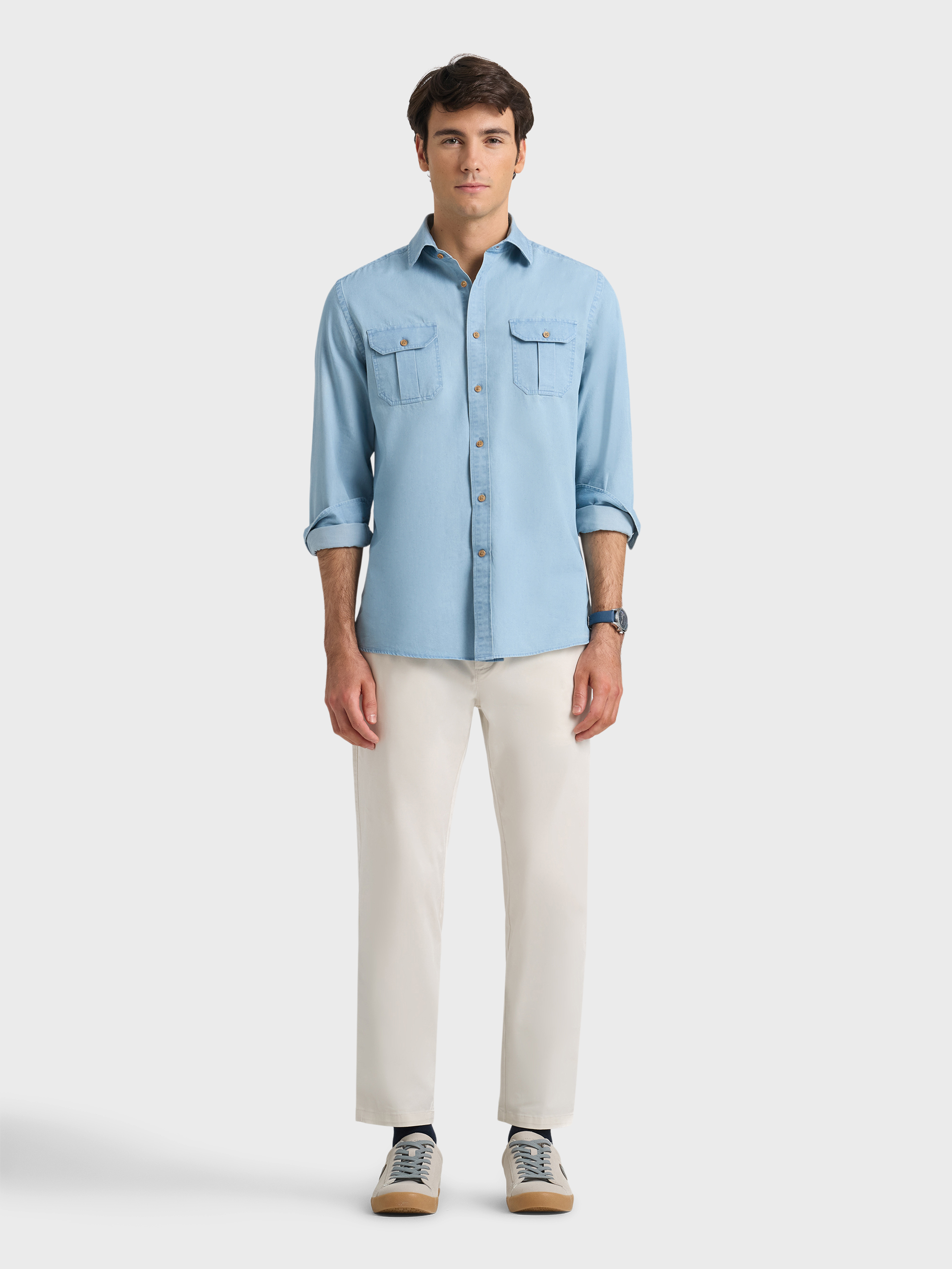 CAMISA DENIM BOLSILLOS