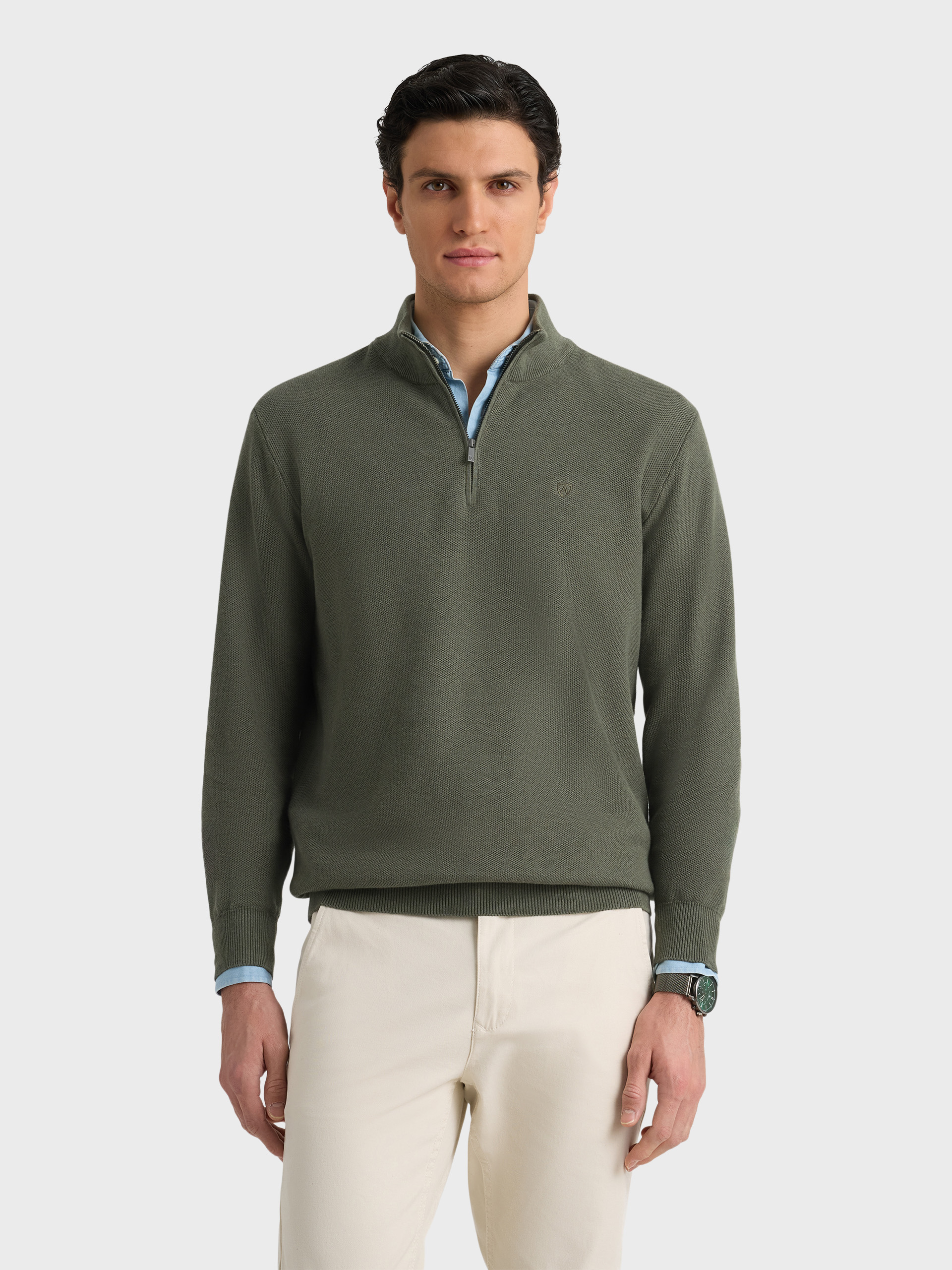 JERSEY CREMALLERA VERDE